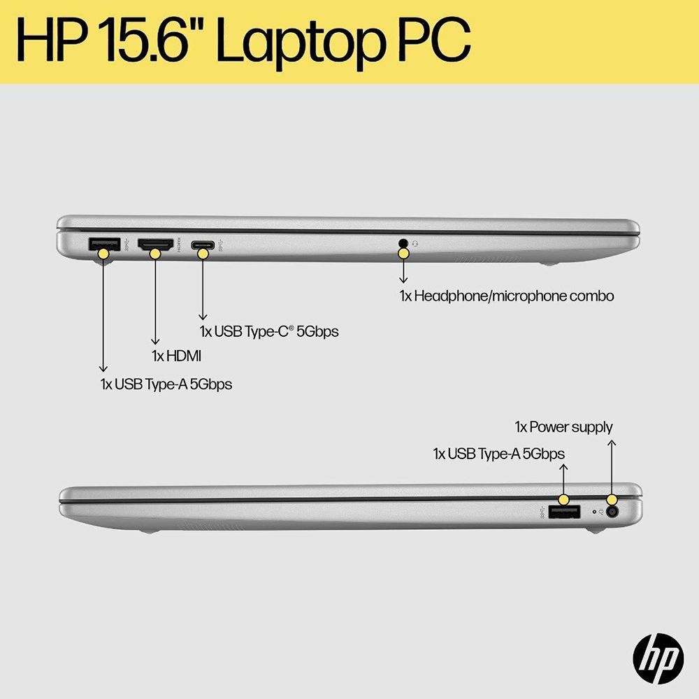 HP 15-fc0026AU AMD Ryen 3 Thin and Light Laptop (8GB, 512GB SSD, Windows 11 Home, 15.6 inch FHD Display, MS Office 2021, Natural Silver, 1.75 KG) HP 15-fc0026AU AMD Ryen 3 Thin and Light Laptop (8GB, 512GB SSD, Windows 11 Home, 15.6 inch FHD Display, MS Office 2021, Natural Silver, 1.75 KG)_8