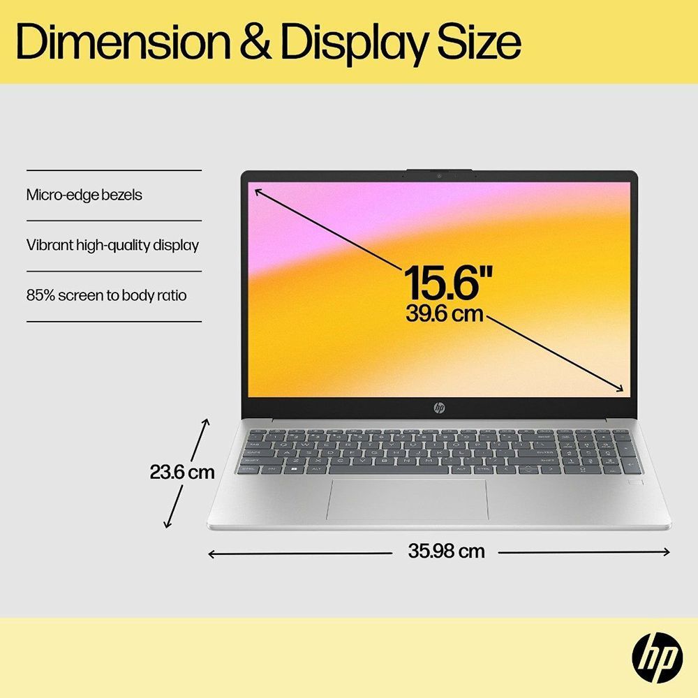HP 15-fc0026AU AMD Ryen 3 Thin and Light Laptop (8GB, 512GB SSD, Windows 11 Home, 15.6 inch FHD Display, MS Office 2021, Natural Silver, 1.75 KG) HP 15-fc0026AU AMD Ryen 3 Thin and Light Laptop (8GB, 512GB SSD, Windows 11 Home, 15.6 inch FHD Display, MS Office 2021, Natural Silver, 1.75 KG)_10