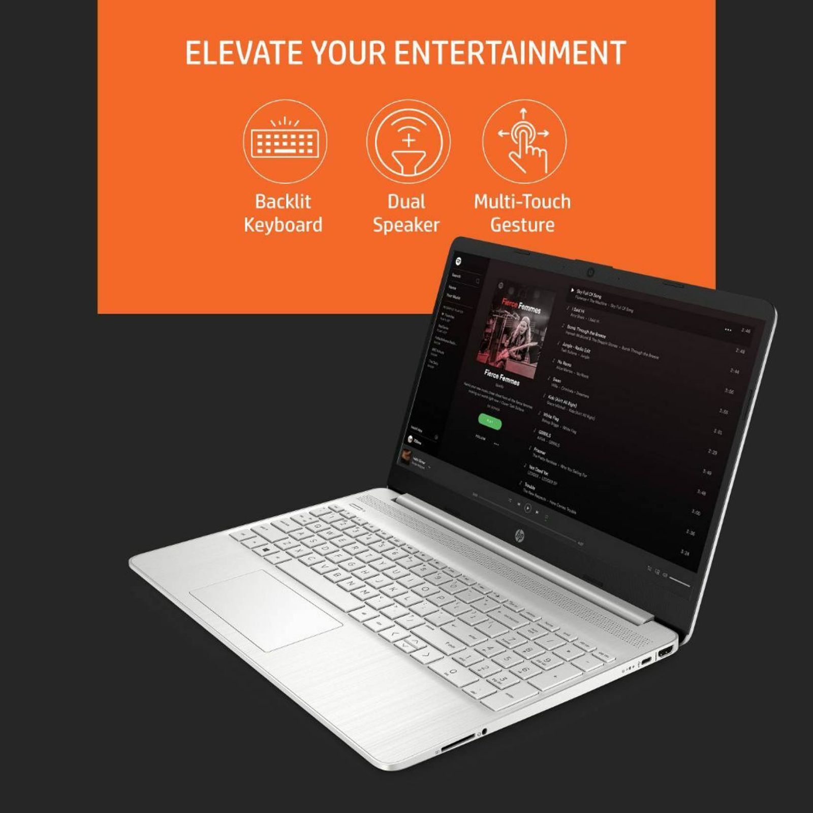 HP 15s- eq2213AU AMD Ryzen 3 (15 inch, 8GB, 512GB, Windows 11, MS Office 2021, AMD Radeon Graphics, LED Display, Natural Silver, 7G6H2PA)_16