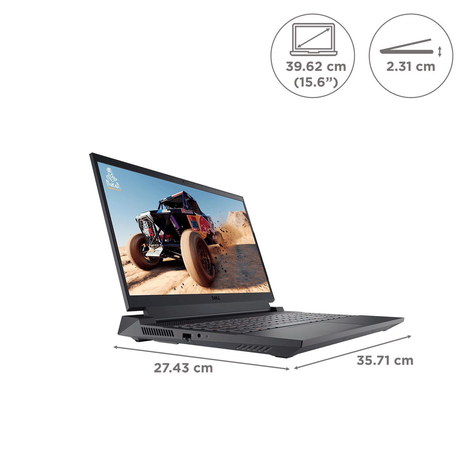 DELL G15 5530 Intel Core i7 13th Gen Notebook Laptop (16GB, 512GB SSD, Windows 11 Home, 6GB Graphics, 15.6 inch Full HD Display, MS Office 2021, Shadow Gray with Black Thermal Shelf, 2.81 KG) DELL G15 5530 Intel Core i7 13th Gen Notebook Laptop (16GB, 512GB SSD, Windows 11 Home, 6GB Graphics, 15.6 inch Full HD Display, MS Office 2021, Shadow Gray with Black Thermal Shelf, 2.81 KG)_2
