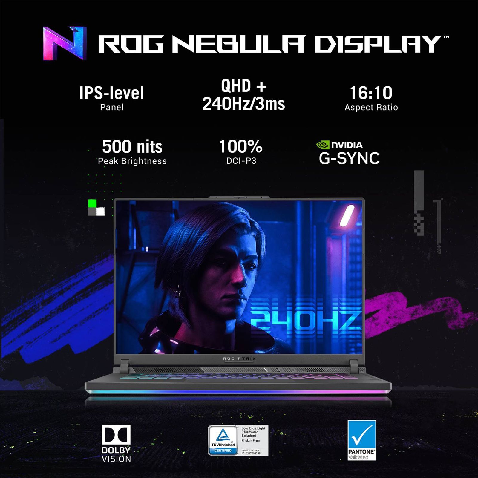 ASUS ROG Strix G16 G614JV-N4141WS Intel Core i9 13th Gen (16 inch, 16GB, 1TB, Windows 11 Home, MS Office 2021, NVIDIA GeForce RTX 4060, QHD Plus IPS Display, Eclipse Gray, 90NR0C61-M007Y0) ASUS ROG Strix G16 G614JV-N4141WS Intel Core i9 13th Gen (16 inch, 16GB, 1TB, Windows 11 Home, MS Office 2021, NVIDIA GeForce RTX 4060, QHD Plus IPS Display, Eclipse Gray, 90NR0C61-M007Y0)_8