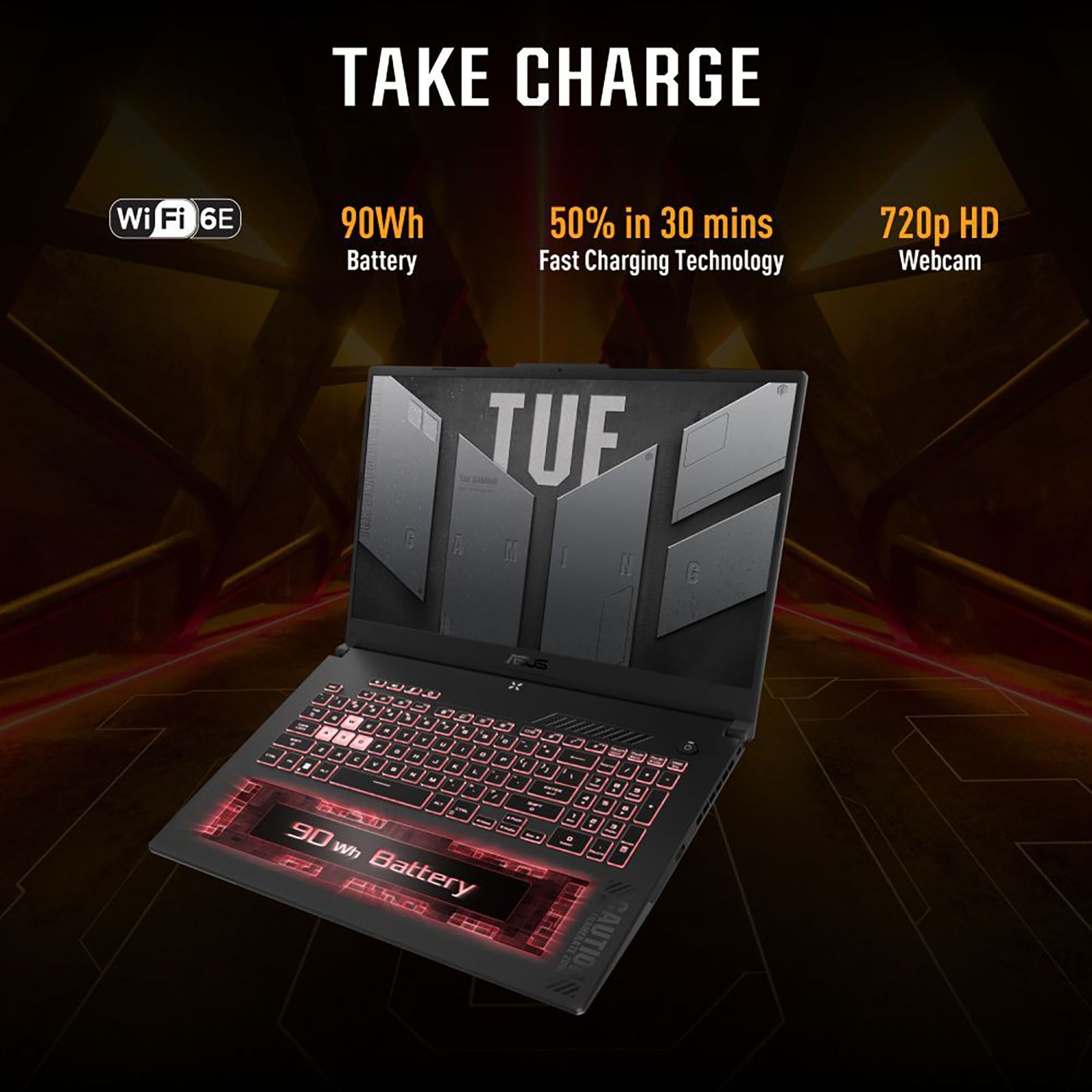 ASUS TUF FX507VU-LP083WS Gaming Intel Core i7 13th Gen (15.6 inch, 16GB, 512GB, Windows 11 Home, MS Office 2021, NVIDIA GeForce RTX 4050, Full HD IPS Display, Mecha Gray, 90NR0CJ7-M004N0)_12