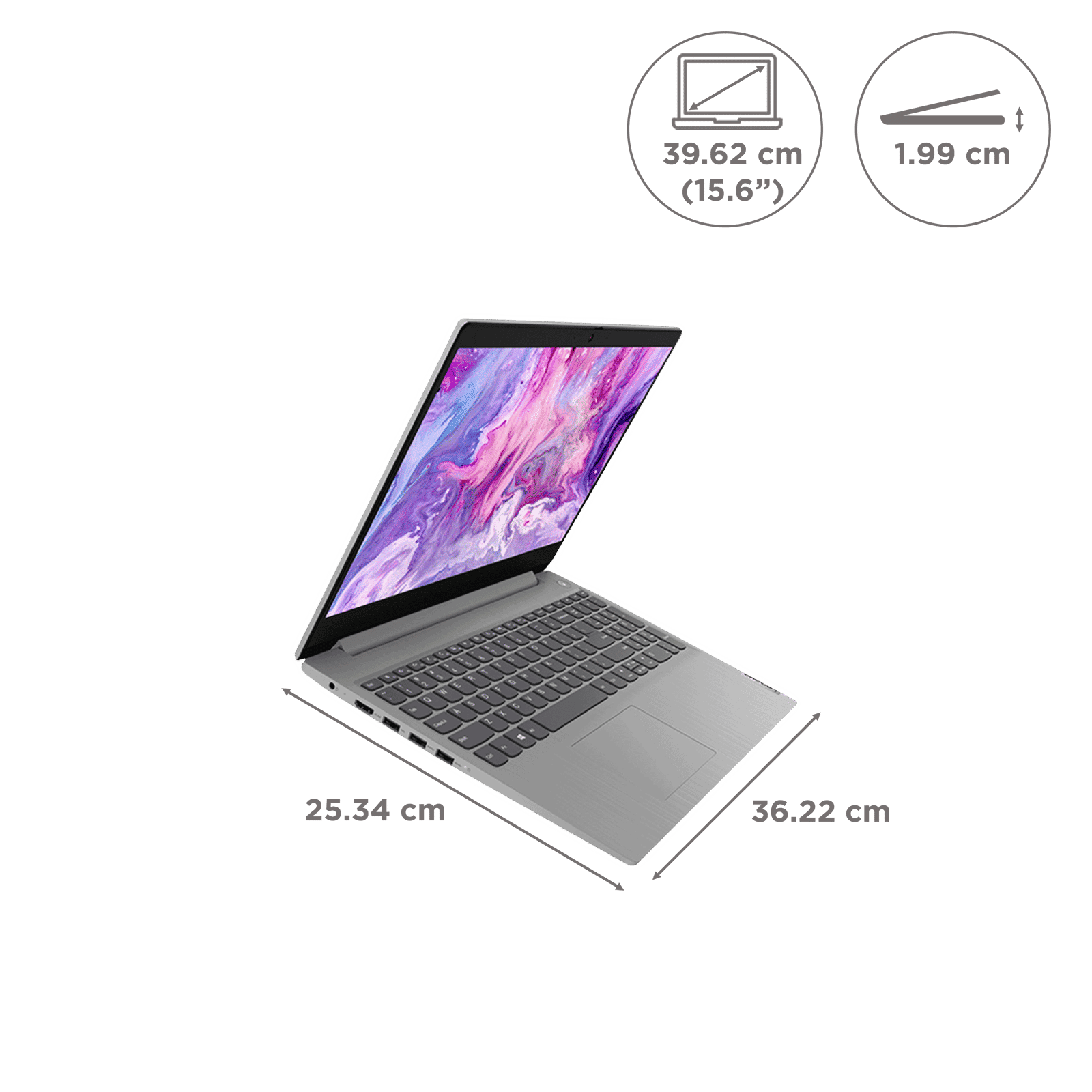 Lenovo IdeaPad 3 15ITL05 Intel Core i3 11th Gen (15.6 inch, 8GB, 512GB, Windows 11 Home, MS Office 2021, Intel UHD, Full HD Display, Platinum Grey, 81X800N2IN)_2