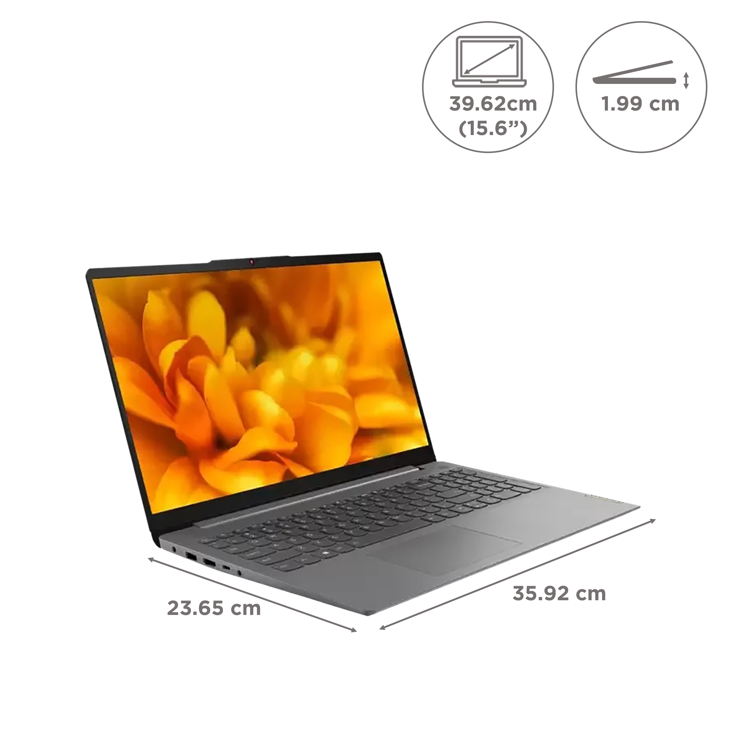 Lenovo IdeaPad 3 15ITL6 Intel Core i3 11th Gen (15.6 inch, 8GB, 256GB, Windows 11 Home, MS Office 2021, Intel UHD Graphics, FHD IPS Display, Arctic Grey, 82H803HLIN)_2