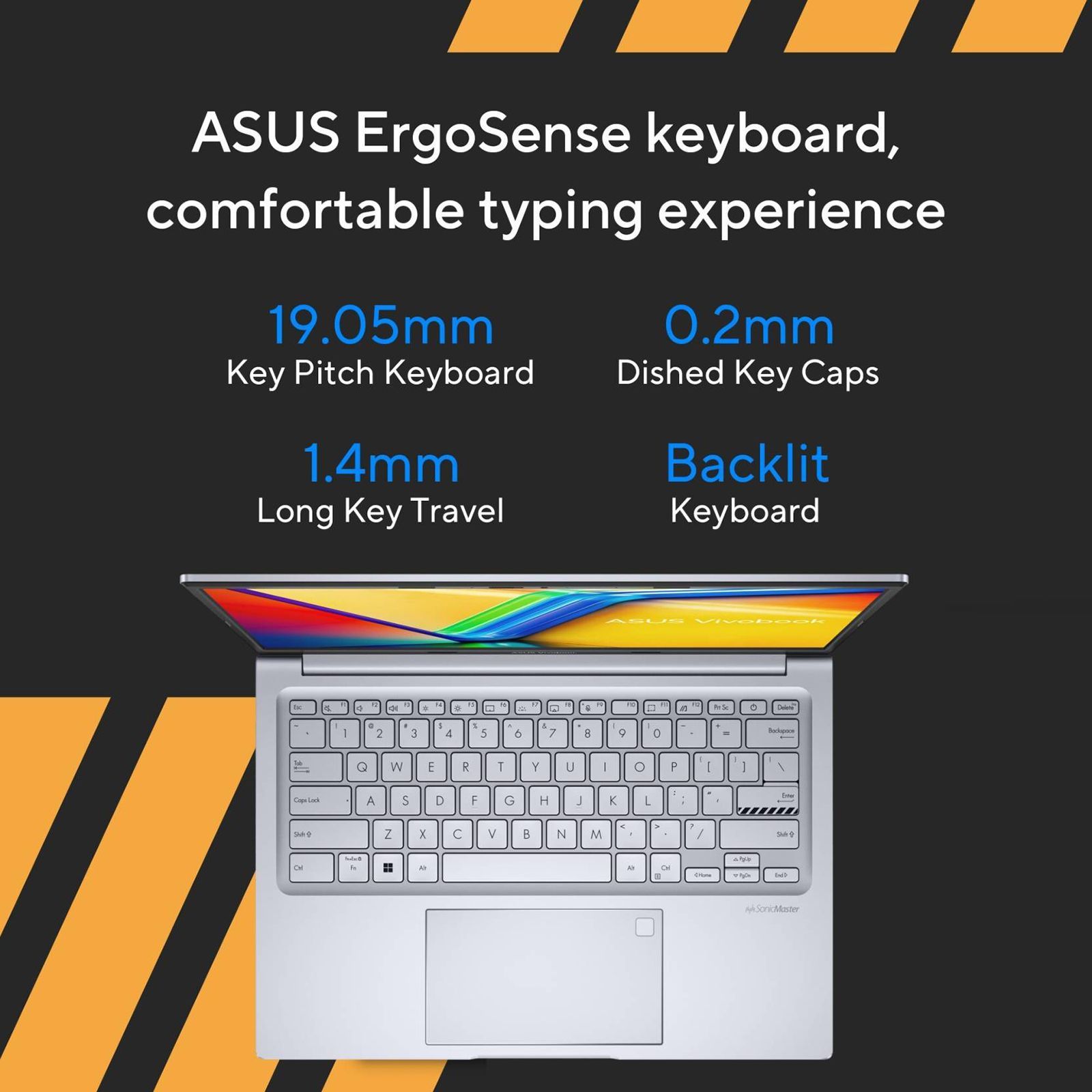 ASUS Vivobook 14X Intel Core i5 13th Gen (14 inch, 16GB, 512GB, Windows 11 Home, MS Office 2021, NVIDIA GeForce RTX 3050, OLED Display, Cool Silver, K3405VCB-KM542WS) ASUS Vivobook 14X Intel Core i5 13th Gen (14 inch, 16GB, 512GB, Windows 11 Home, MS Office 2021, NVIDIA GeForce RTX 3050, OLED Display, Cool Silver, K3405VCB-KM542WS)_8