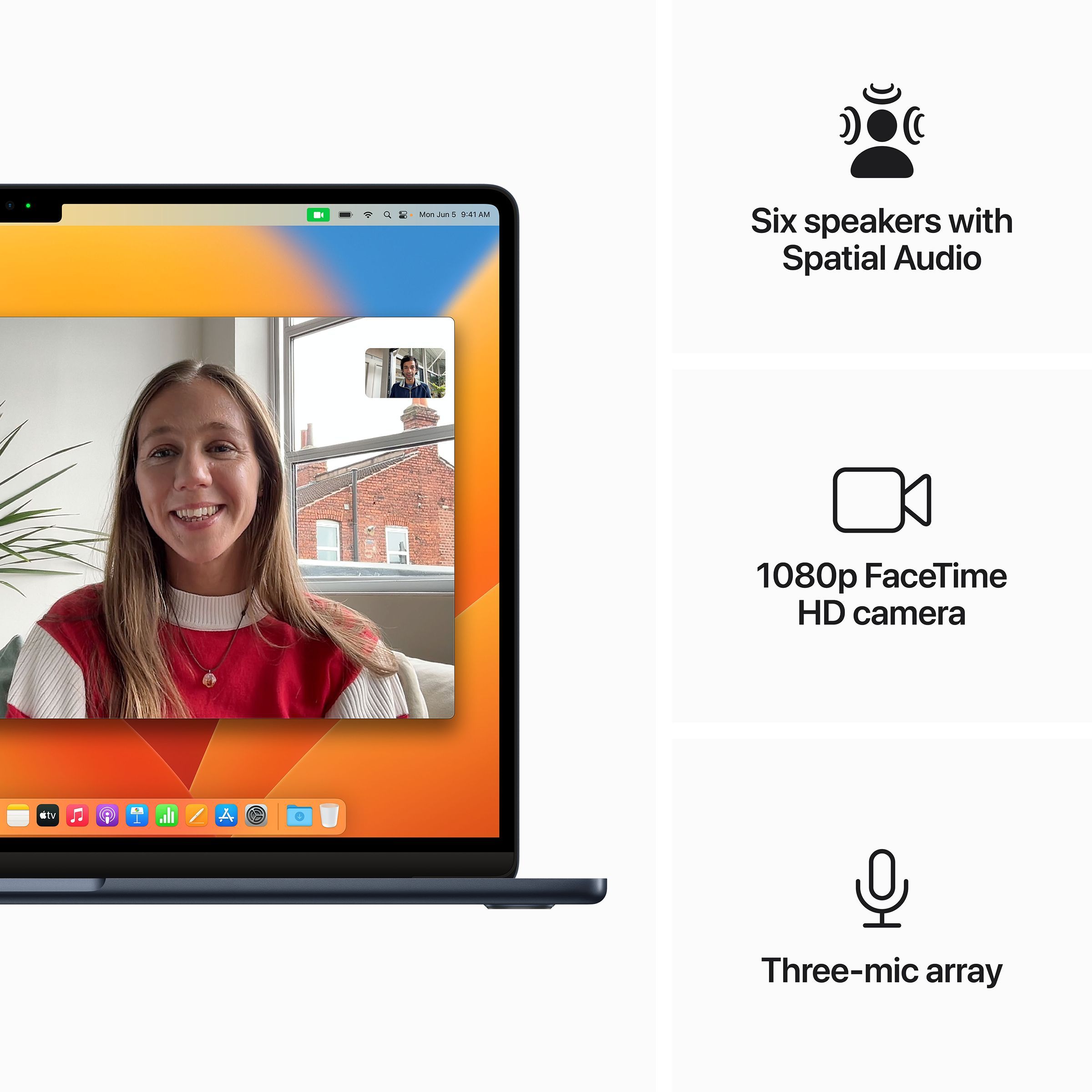 Apple MacBook Air (15 inch, M2, 8GB, 256GB, macOS, Midnight)_6