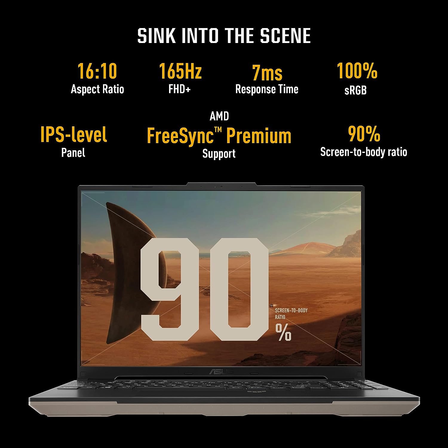 ASUS TUF Gaming A16 FA617XS-N3026WS AMD Ryzen 9 7th Gen Gaming Laptop (16GB, 1TB SSD, Windows 11 Home, 8GB GDDR6, 16 inch FHD Plus IPS Display, MS Office 2021, Sandstorm, 2.2Kg)_19