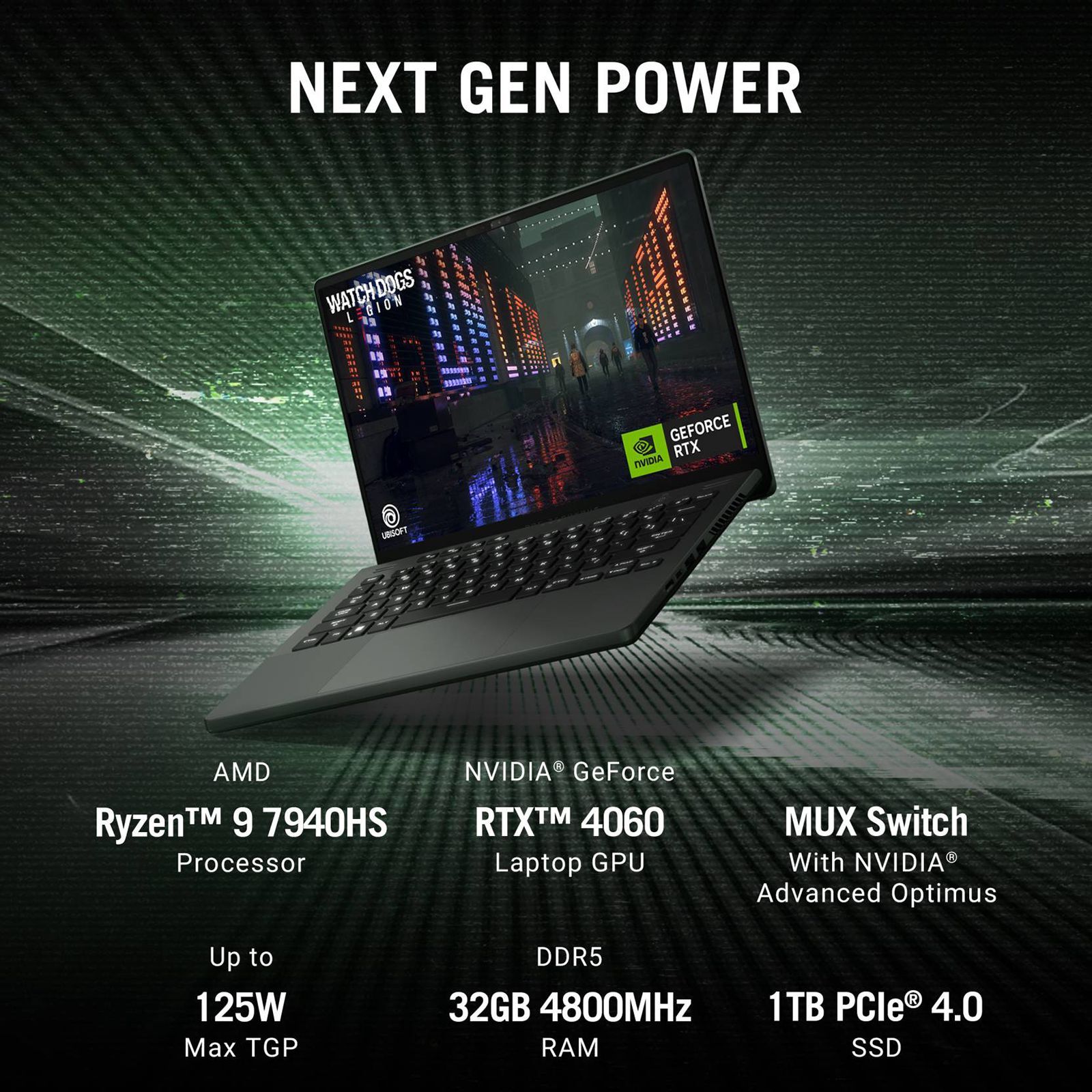 ASUS ROG Zephyrus G14 GA402XV-N2034WS AMD Ryzen 9 7th Gen (14 inch, 32GB, 1TB, Windows 11 Home, MS Office, NVIDIA GeForce RTX 4060, QHD Plus IPS Display, Eclipse Gray, 90NR0DG4-M00250) ASUS ROG Zephyrus G14 GA402XV-N2034WS AMD Ryzen 9 7th Gen (14 inch, 32GB, 1TB, Windows 11 Home, MS Office, NVIDIA GeForce RTX 4060, QHD Plus IPS Display, Eclipse Gray, 90NR0DG4-M00250)_8