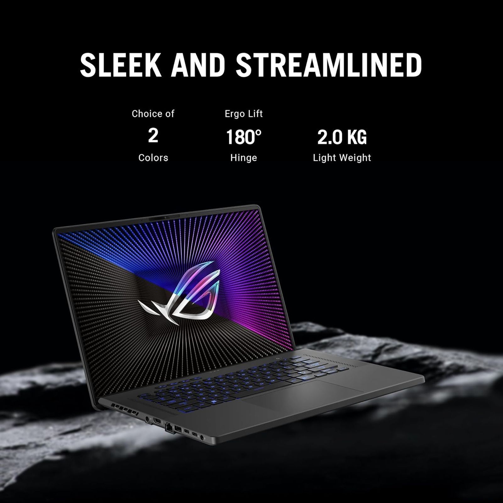 ASUS ROG Zephyrus G16 GU603VU-N4051WS Intel Core i9 13th Gen (16 inch, 16GB, 1TB, Windows 11 Home, MS Office 2021, NVIDIA GeForce RTX 4050, QHD Plus IPS Display, Eclipse Gray, 90NR0DA3-M003M0)_13