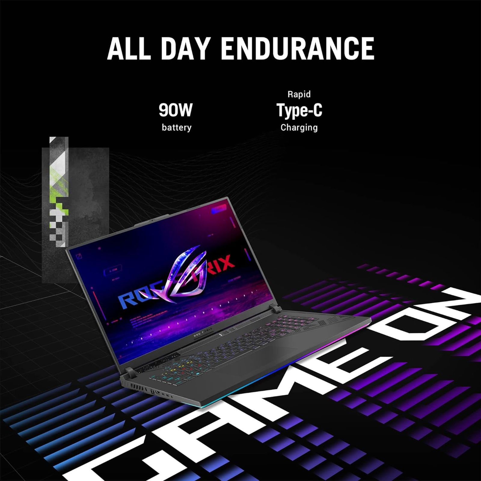ASUS ROG Strix G18 G814JV-N5064WS Intel Core i7 13th Gen (18 inch, 16GB, 1TB, Windows 11 Home, MS Office 2021, NVIDIA GeForce RTX 4060, FHD Plus IPS Display, Volt Green, 90NR0CM2-M003U0)_10