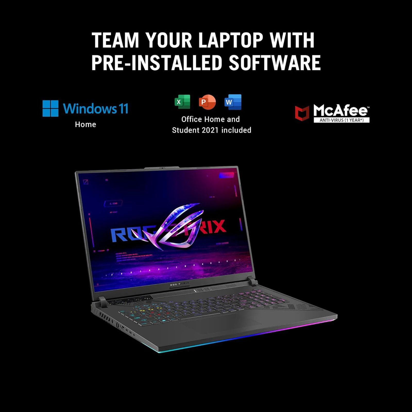 ASUS ROG Strix G18 G814JV-N5064WS Intel Core i7 13th Gen (18 inch, 16GB, 1TB, Windows 11 Home, MS Office 2021, NVIDIA GeForce RTX 4060, FHD Plus IPS Display, Volt Green, 90NR0CM2-M003U0)_17