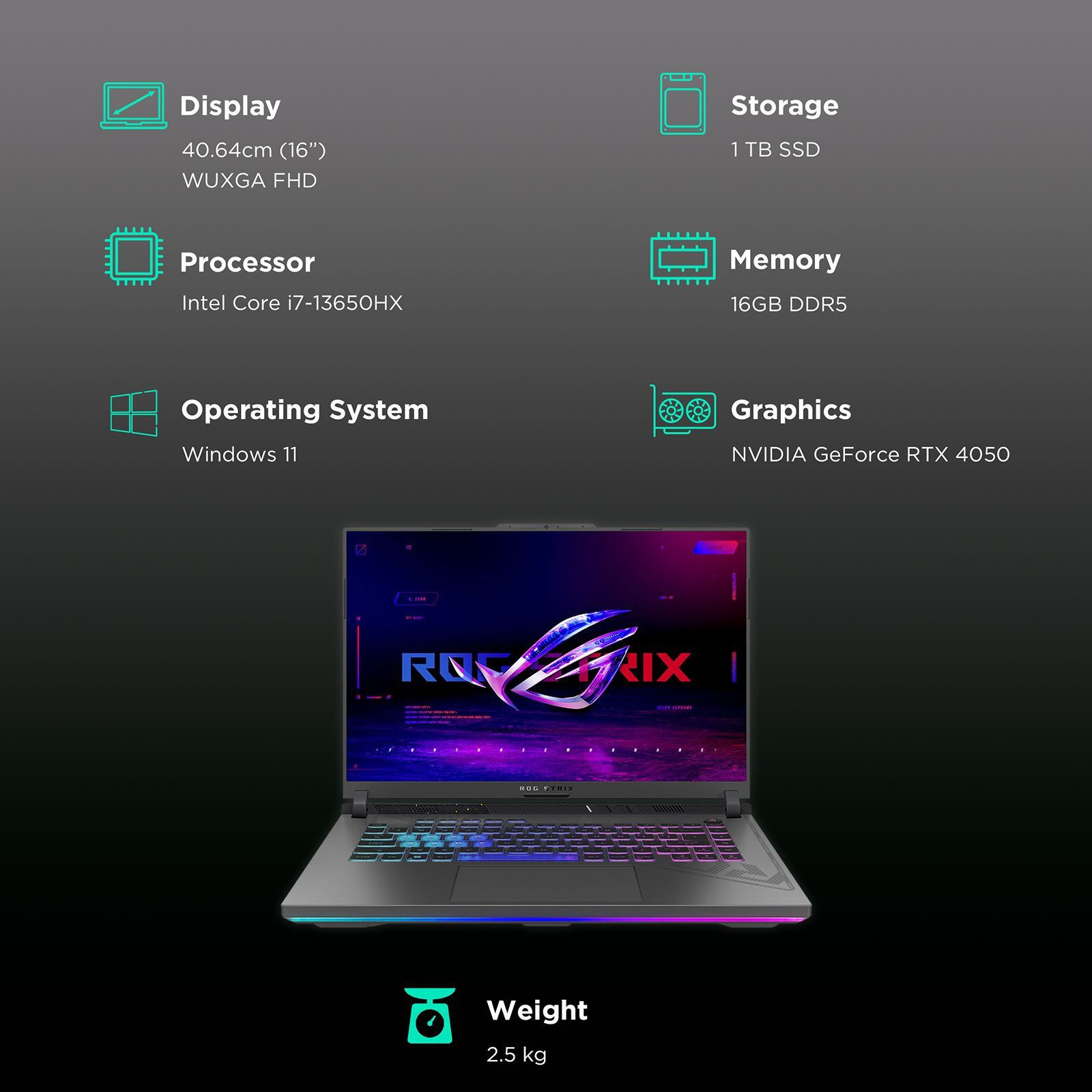 ASUS ROG Strix G16 G614JU-N3201WS Intel Core i7 13th Gen (16 inch, 16GB, 1TB, Windows 11 Home, MS Office 2021, NVIDIA GeForce RTX 4050, FHD Plus IPS Display, Volt Green, 90NR0CC2-M00B90) ASUS ROG Strix G16 G614JU-N3201WS Intel Core i7 13th Gen (16 inch, 16GB, 1TB, Windows 11 Home, MS Office 2021, NVIDIA GeForce RTX 4050, FHD Plus IPS Display, Volt Green, 90NR0CC2-M00B90)_3