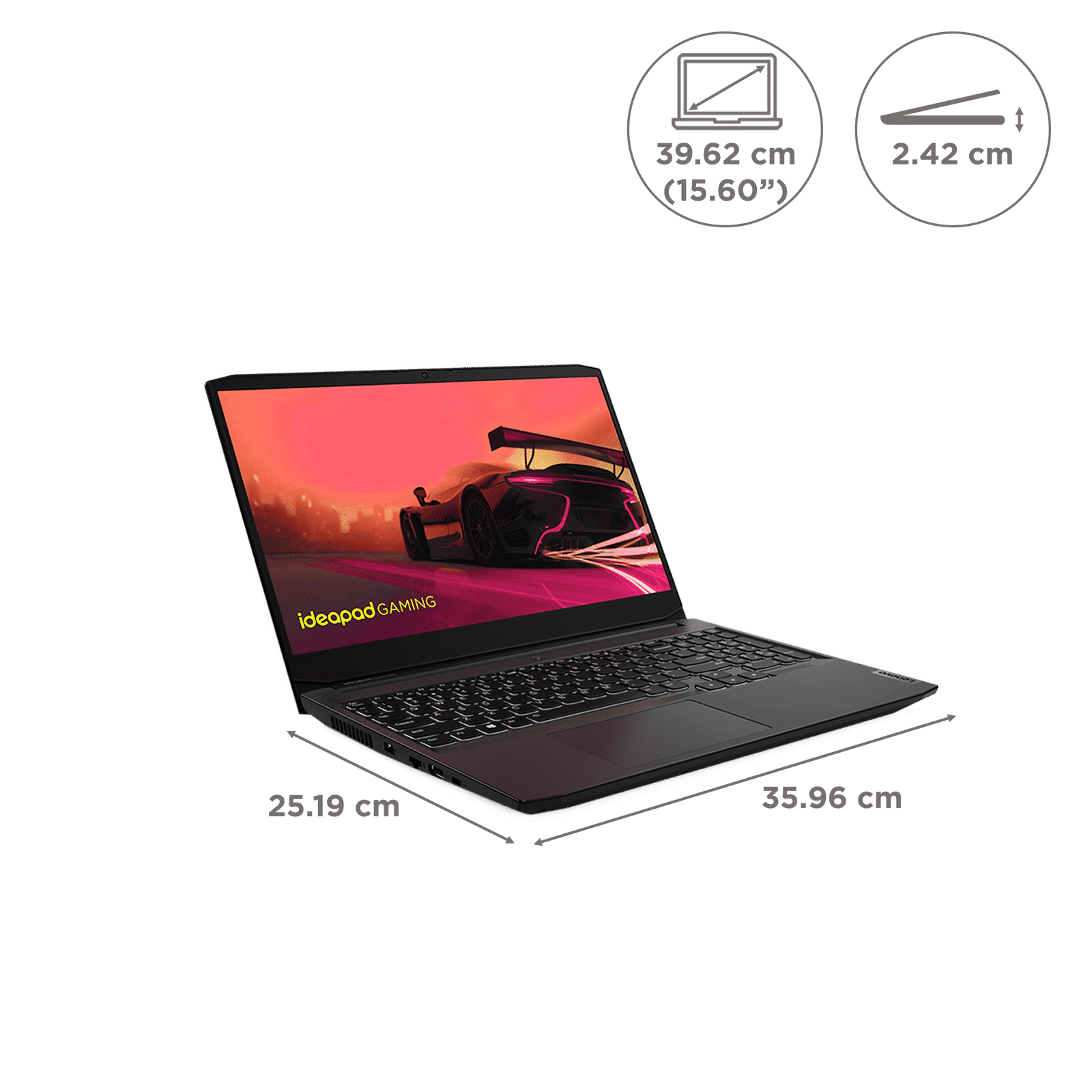 Lenovo IdeaPad Gaming 3 15ACH6 AMD Ryzen 5 (15.6 inch, 8GB, 512GB, Windows 11 Home, MS Office 2021, NVIDIA GeForce GTX 1650, FHD IPS Display, Shadow Black, 82K2025JIN)_2