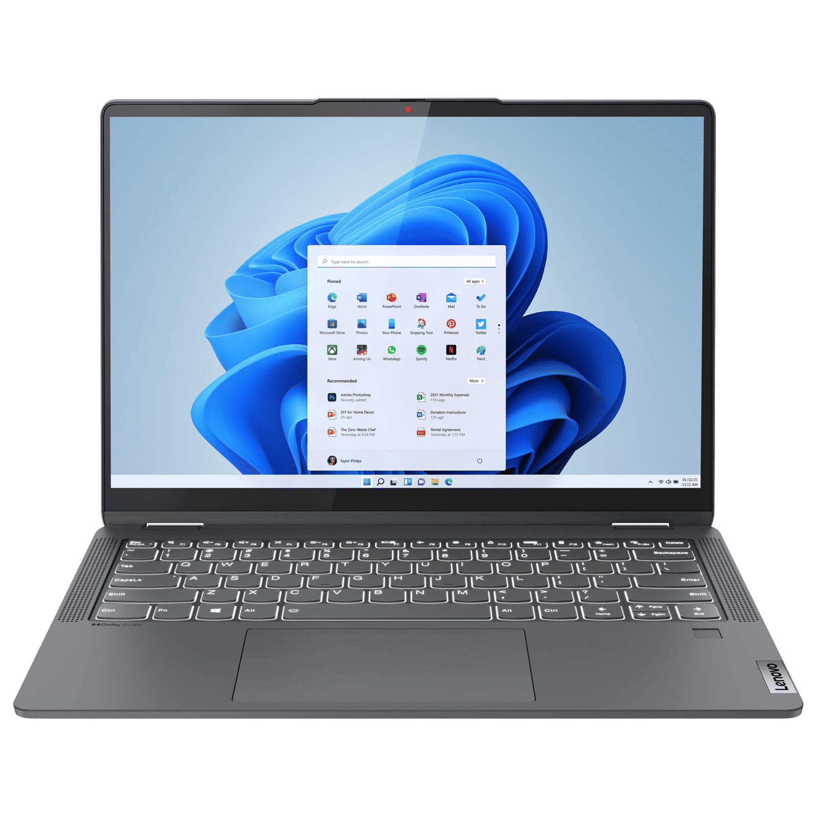 Lenovo IdeaPad Flex 5 14ALC7 AMD Ryzen7 (14 inch, 16GB, 512GB, Windows 11, MS Office 2021, AMD Radeon, FHD Display, Graphite Grey, 82R900D4IN)_1