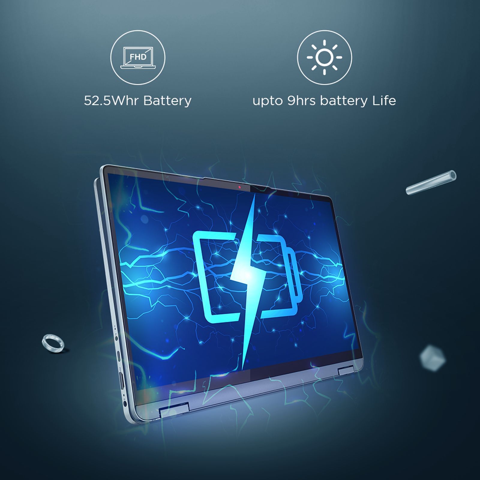 Lenovo IdeaPad Flex 5 14ALC7 AMD Ryzen7 (14 inch, 16GB, 512GB, Windows 11, MS Office 2021, AMD Radeon, FHD Display, Graphite Grey, 82R900D4IN)_8