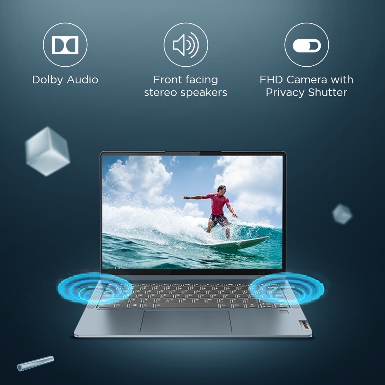 Lenovo IdeaPad Flex 5 14ALC7 AMD Ryzen7 (14 inch, 16GB, 512GB, Windows 11, MS Office 2021, AMD Radeon, FHD Display, Graphite Grey, 82R900D4IN)_9