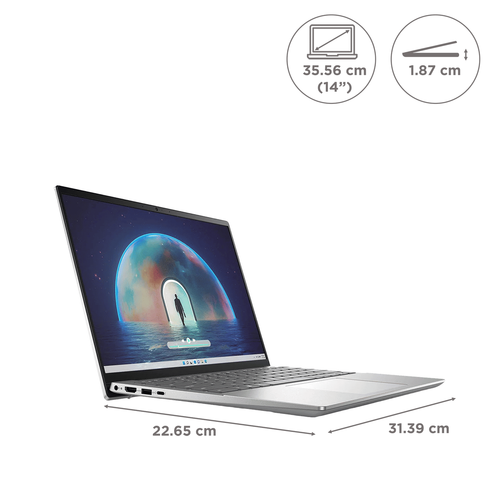 DELL Inspiron 5430 Intel Core i5 13th Gen (14 inch, 8GB, 1TB, Windows 11, MS Office 2021, Intel Iris Xe, FHD Plus Display, Platinum Silver, IN5430NH6KJM01ORS1)_2