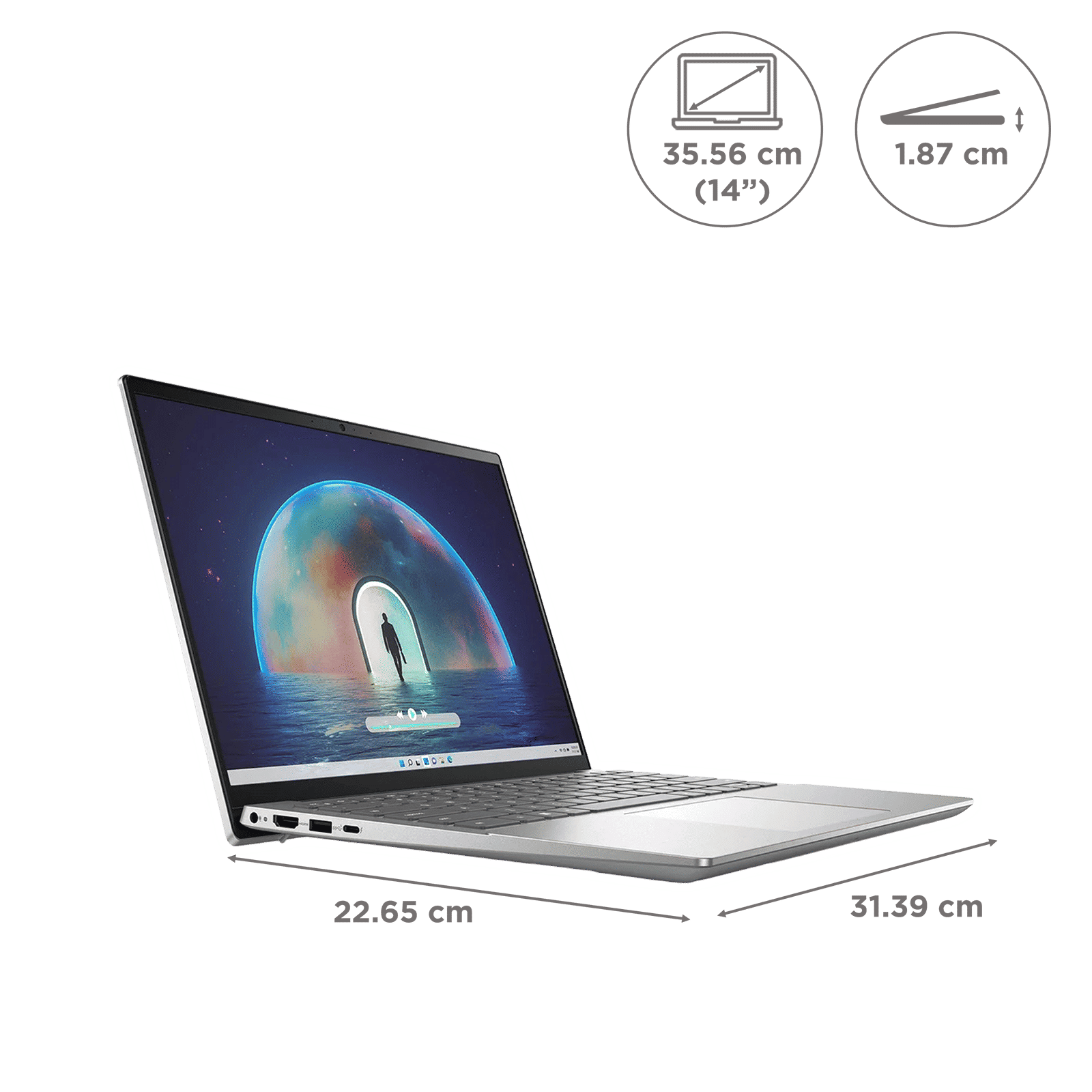 DELL Inspiron 5430 Intel Core i5 13th Gen (14 inch, 16GB, 1TB, Windows 11, MS Office 2021, Intel Iris Xe, FHD Plus Display, Platinum Silver, IN5430JNH1P001ORS1)_2