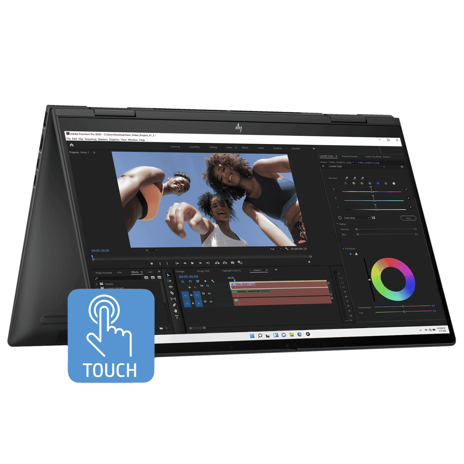 HP Envy x360 15-fh0014AU AMD Ryzen 5 (15.6 inch, 8GB, 512GB, Windows 11 Home, MS Office 2021, AMD Radeon, FHD IPS Display, Nightfall Black, 8C4S0PA)_8