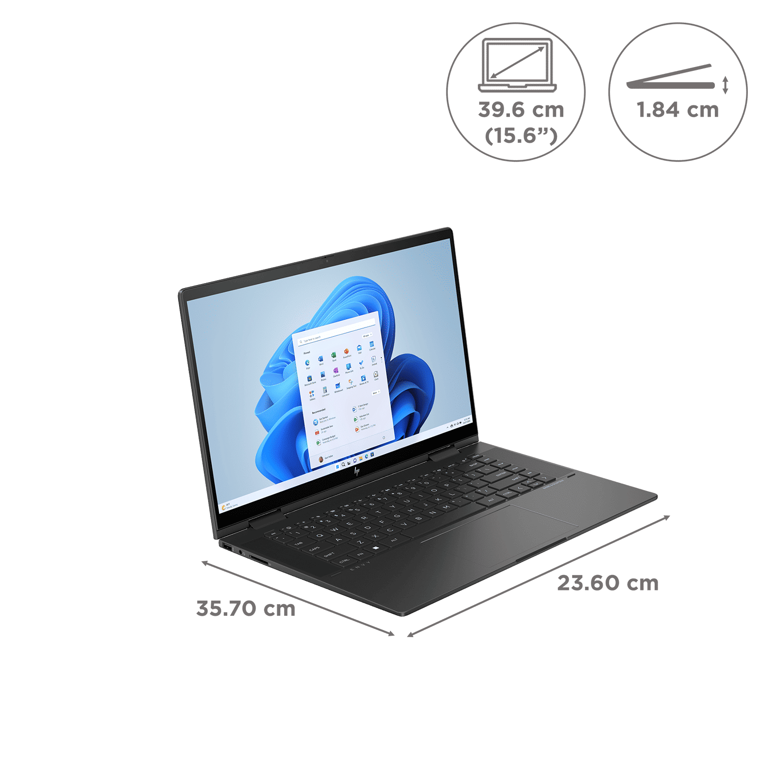 HP Envy x360 15-fe0027TU Intel Core i5 13th Gen (15.6 inch, 16GB, 512GB, Windows 11 Home, MS Office 2021, Intel Iris Xe, FHD IPS Display, Nightfall Black, 8C527PA)_2