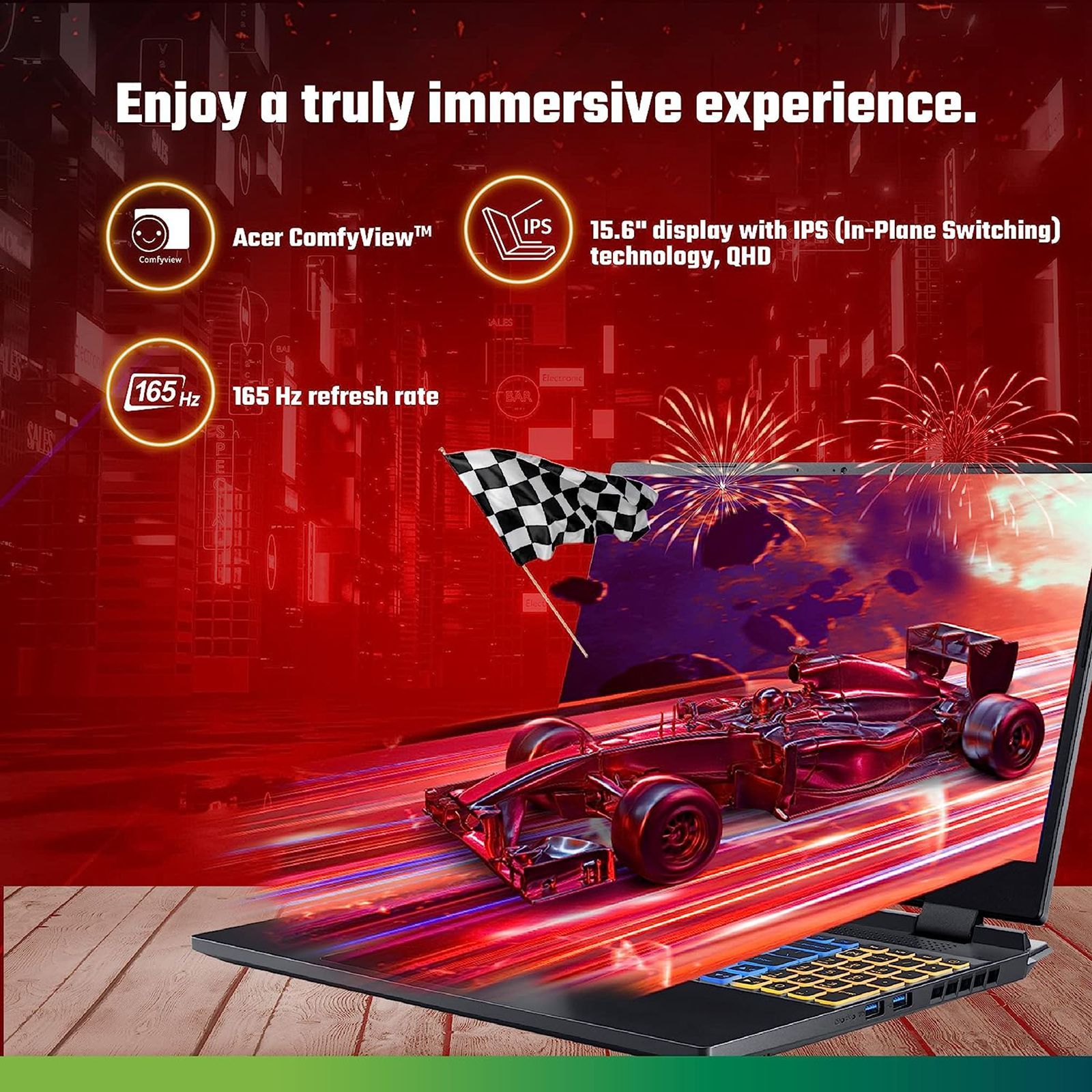 acer Nitro 5 Intel Core i7 12th Gen Gaming Laptop (16GB, 1TB SSD, Windows 11 Home, 8GB Graphics, 15.6 inch 165 Hz QHD IPS Display, NVIDIA GeForce RTX 3070 Ti, Black, 2.6 KG)_15