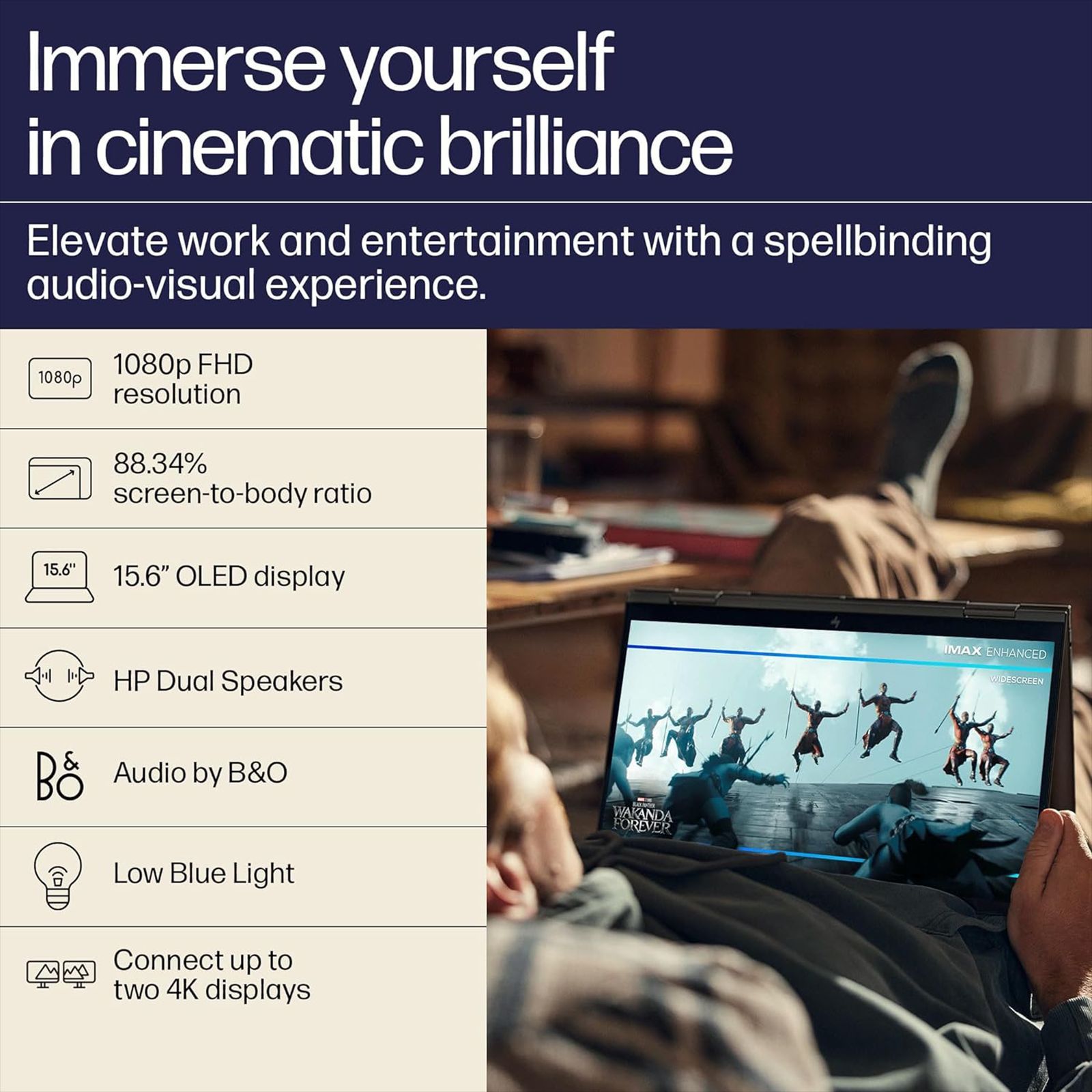 HP Envy x360 15-fe0030TU Intel Core i7 13th Gen (15.6 inch, 16GB, 512GB, Windows 11 Home, MS Office 2021, Intel Iris XE, OLED Display, Nightfall Black, 8C4R8PA)_8