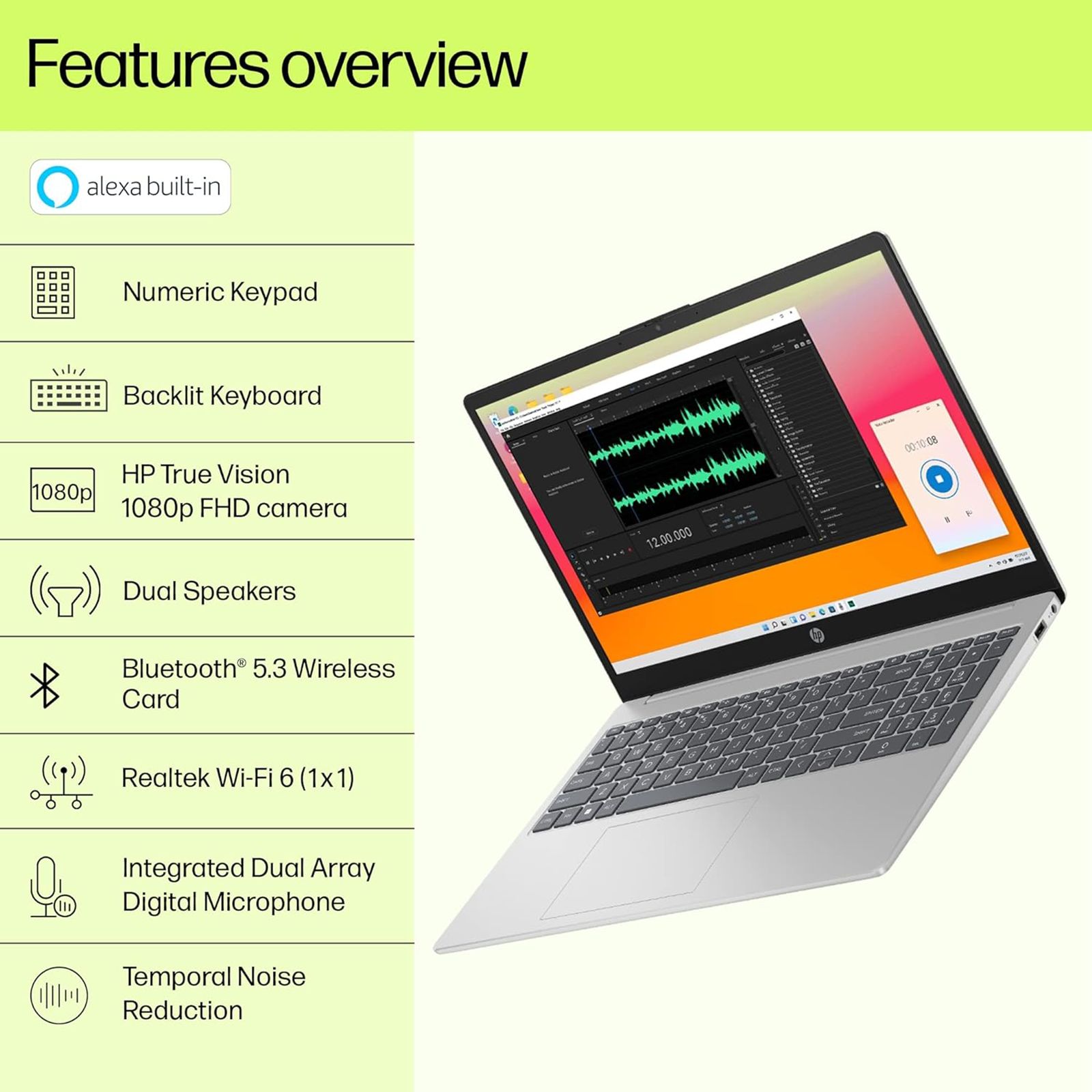 HP 15-fd0011TU Intel Core i5 13th Gen Thin and Light Laptop (8GB, 512GB, Windows 11 Home, 15.6 inch FHD Display, MS Office 2021, Natural Silver, 1.59 KG) HP 15-fd0011TU Intel Core i5 13th Gen Thin and Light Laptop (8GB, 512GB, Windows 11 Home, 15.6 inch FHD Display, MS Office 2021, Natural Silver, 1.59 KG)_19