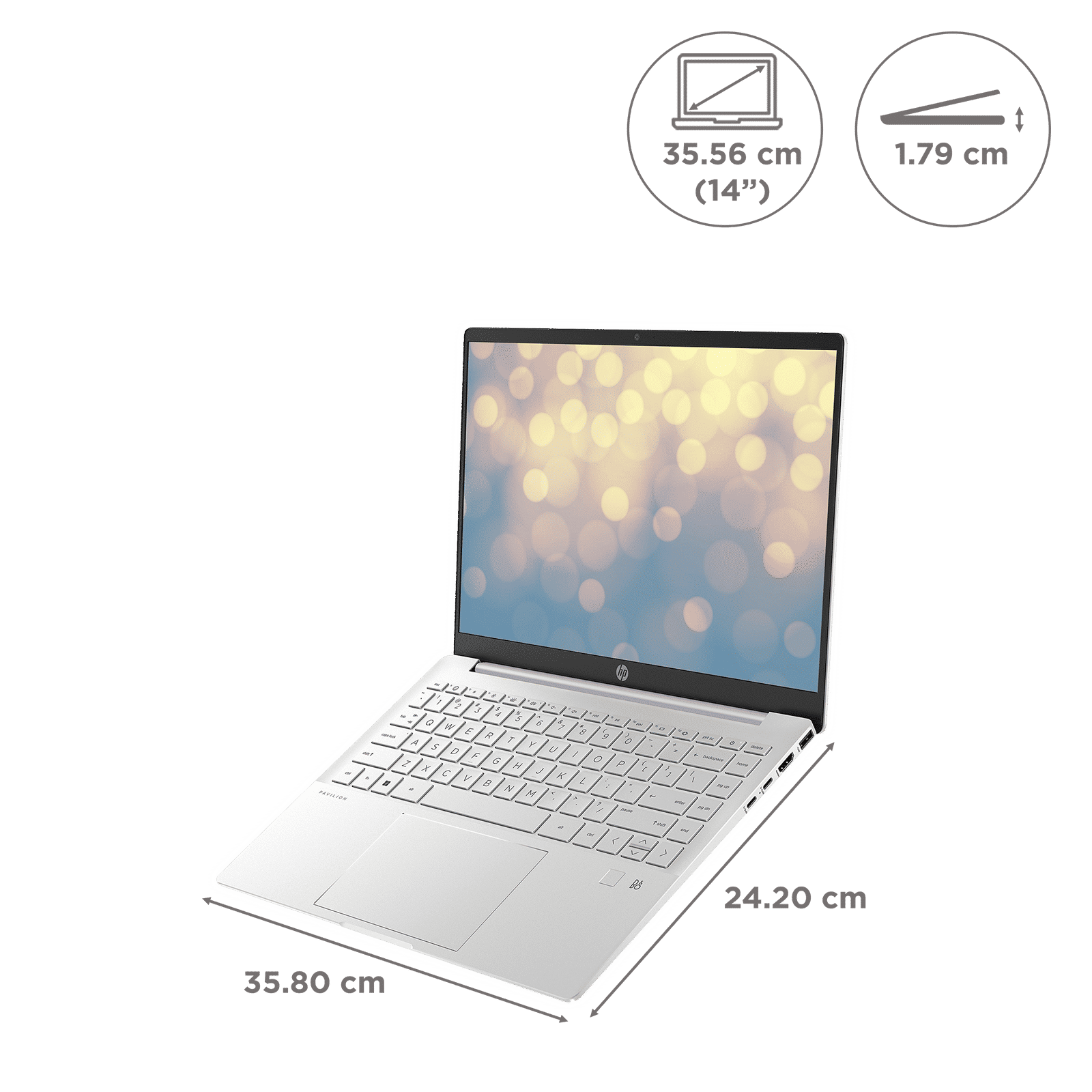 HP Pavilion 14-ek1074TU Intel Core i5 13th Gen (14 inch, 16GB, 512GB, Windows 11 Home, MS Office 2021, Intel UHD, FHD IPS Display, Natural Silver, 8C5H5PA)_2