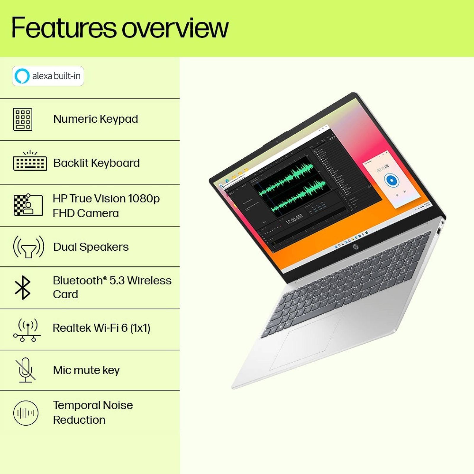 HP 15-fd0013TU Intel Core i5 13th Gen (15.6 inch, 16GB, 512GB, Windows 11 Home, MS Office 2021, Intel Iris Xe, FHD Display, Natural Silver, 7P705PA) HP 15-fd0013TU Intel Core i5 13th Gen (15.6 inch, 16GB, 512GB, Windows 11 Home, MS Office 2021, Intel Iris Xe, FHD Display, Natural Silver, 7P705PA)_14