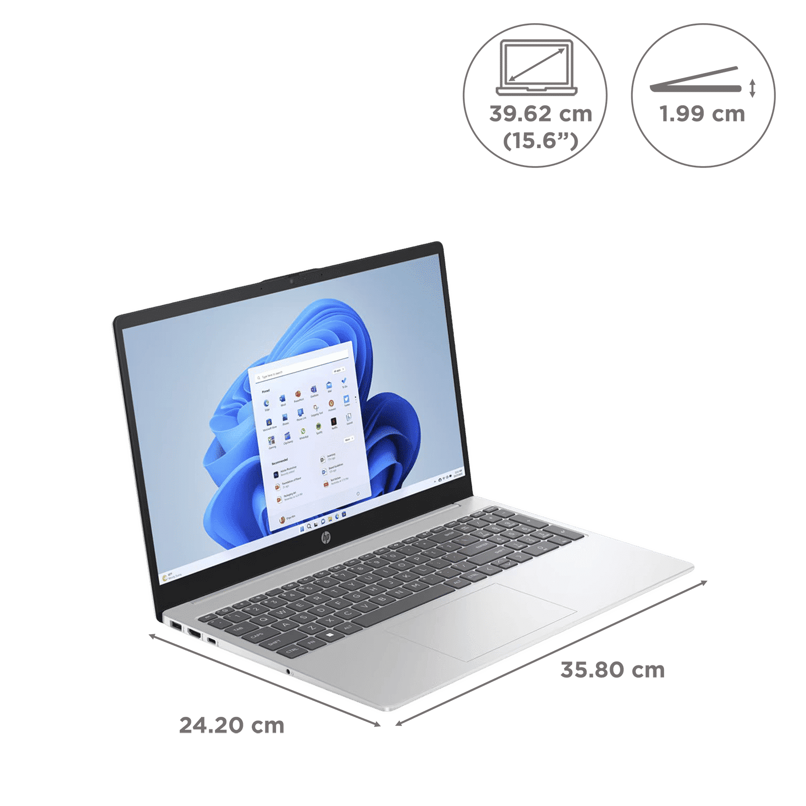 HP 15-fd0013TU Intel Core i5 13th Gen (15.6 inch, 16GB, 512GB, Windows 11 Home, MS Office 2021, Intel Iris Xe, FHD Display, Natural Silver, 7P705PA) HP 15-fd0013TU Intel Core i5 13th Gen (15.6 inch, 16GB, 512GB, Windows 11 Home, MS Office 2021, Intel Iris Xe, FHD Display, Natural Silver, 7P705PA)_2