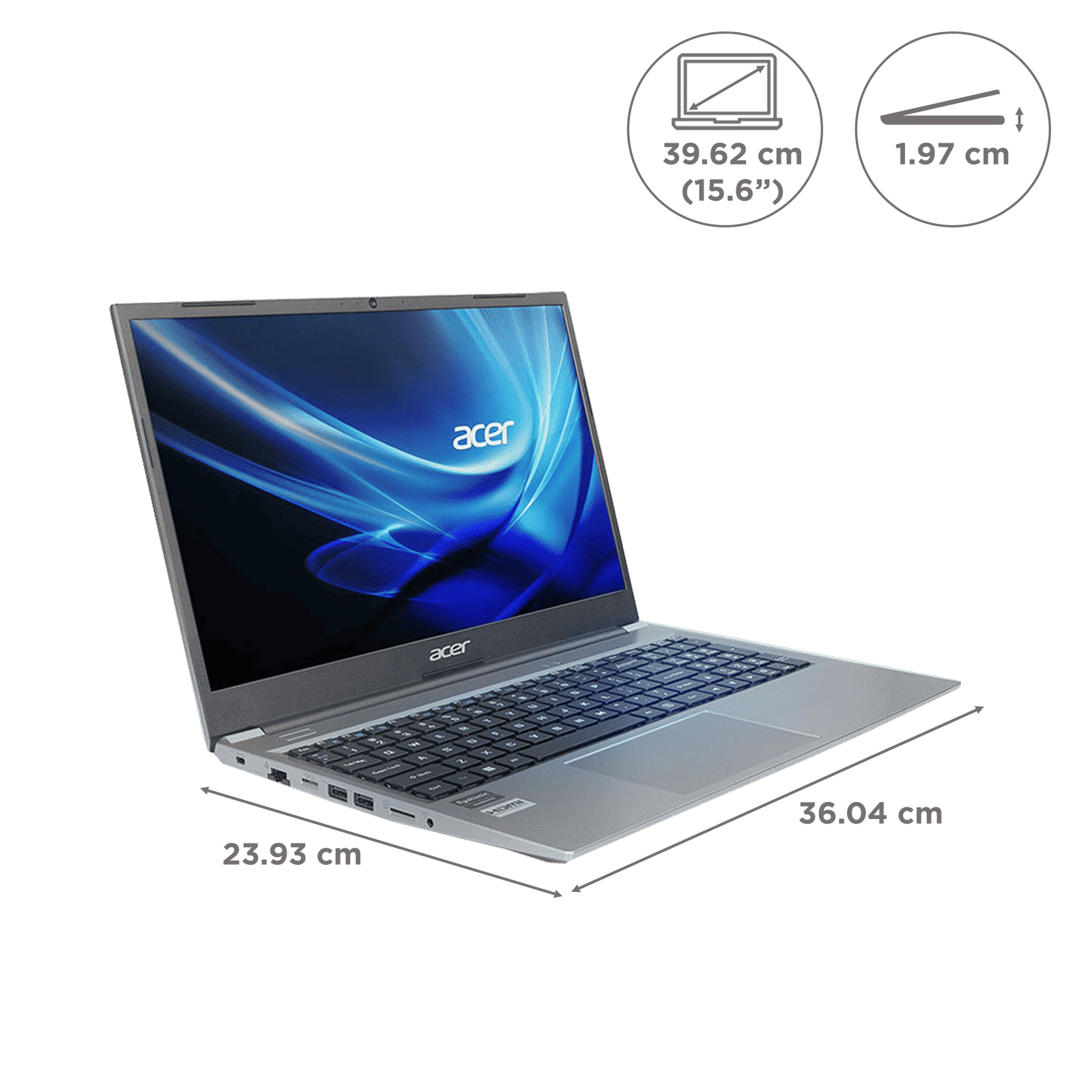 acer Aspire Lite AMD Ryzen 7 Thin & Light Laptop (16GB, 512GB SSD, Windows 11 Home, 15.6 inch Full HD TFT LCD Display, MS Office 2021, Steel Gray, 1.59 KG)_2