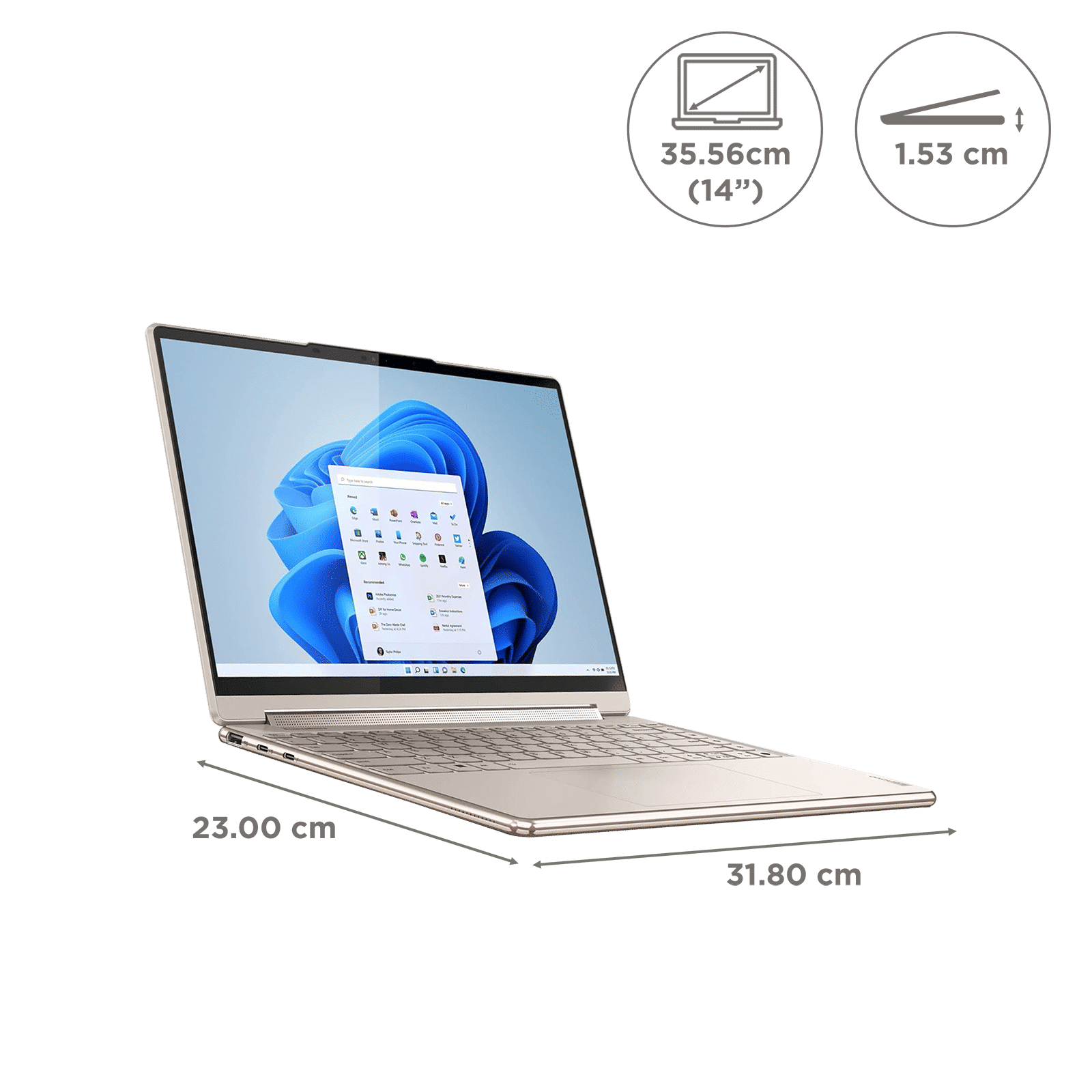 Lenovo Yoga 9 14IRP8 Intel Core i7 13th Gen (14 inch, 16GB, 1TB, Windows 11 Home, MS Office 2021, Intel Iris Xe, OLED Display, Oatmeal, 83B1004XIN) Lenovo Yoga 9 14IRP8 Intel Core i7 13th Gen (14 inch, 16GB, 1TB, Windows 11 Home, MS Office 2021, Intel Iris Xe, OLED Display, Oatmeal, 83B1004XIN)_2