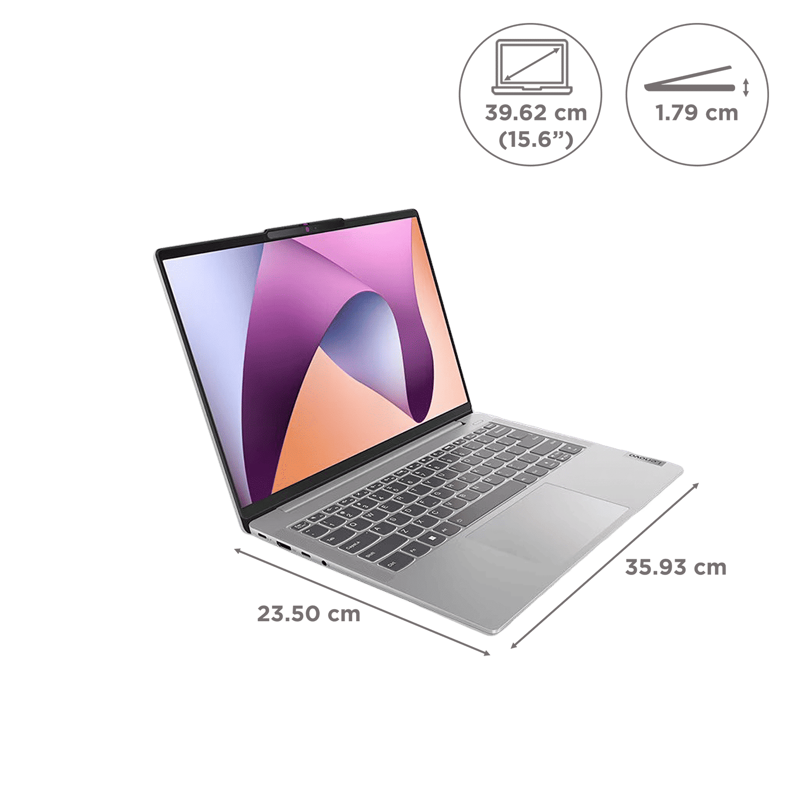 Lenovo IdeaPad Slim 3 GXIN Intel Core i7 13th Gen (15.6 inch, 16GB, 512GB, Windows 11 Home, MS Office 2021, Intel UHD Graphics, WUXGA IPS Display, Arctic Grey, 83EM00GXIN)_2