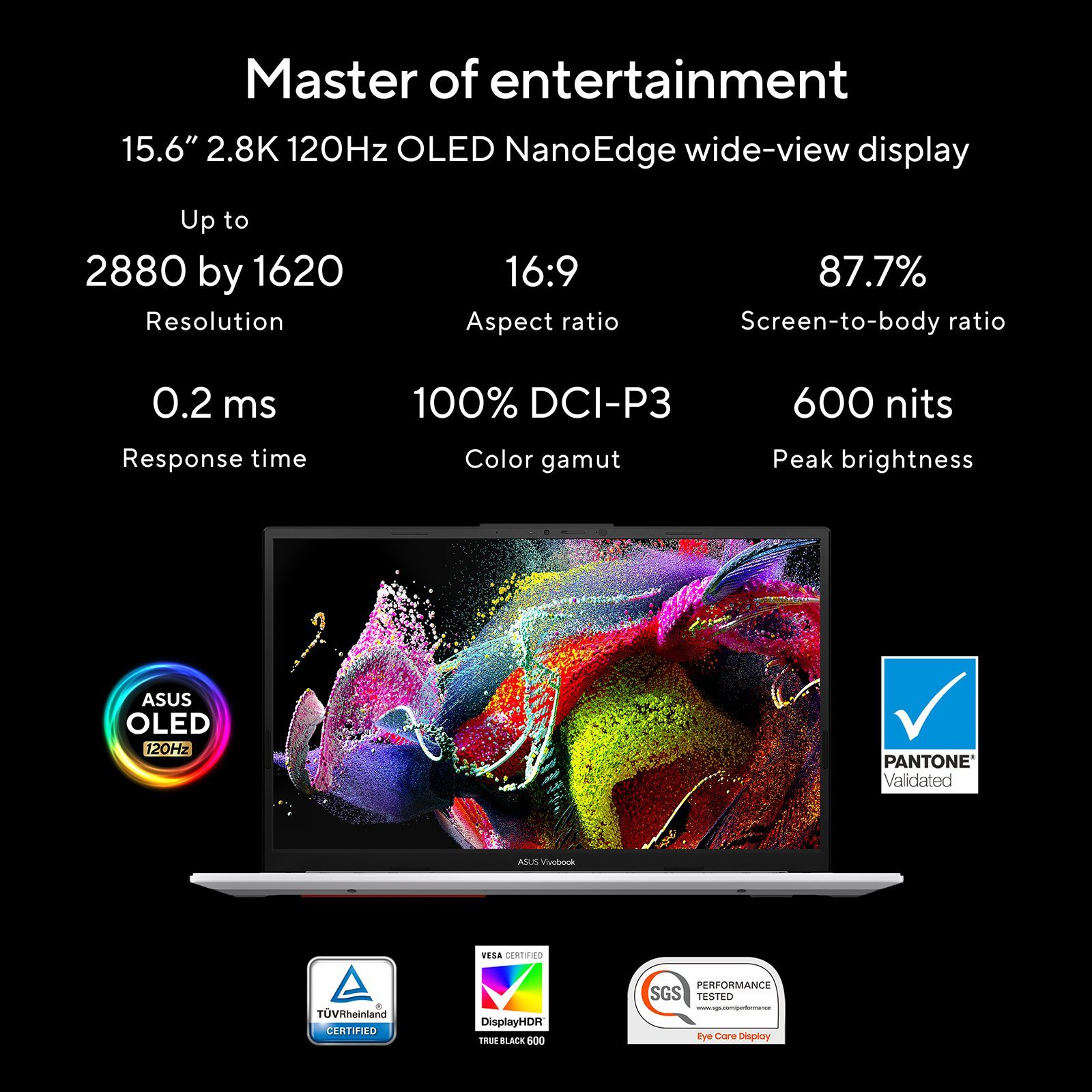 ASUS Vivobook S 15 Intel Core i5 13th Gen (15.6 inch, 16GB, 512GB, Windows 11 Home, MS Office 2021, Intel Iris Xe, OLED Display, Cool Silver, S5504VA-MA543WS)_5