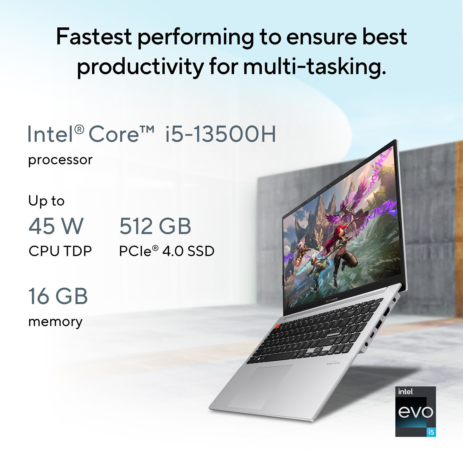 ASUS Vivobook S 15 Intel Core i5 13th Gen (15.6 inch, 16GB, 512GB, Windows 11 Home, MS Office 2021, Intel Iris Xe, OLED Display, Cool Silver, S5504VA-MA543WS)_14