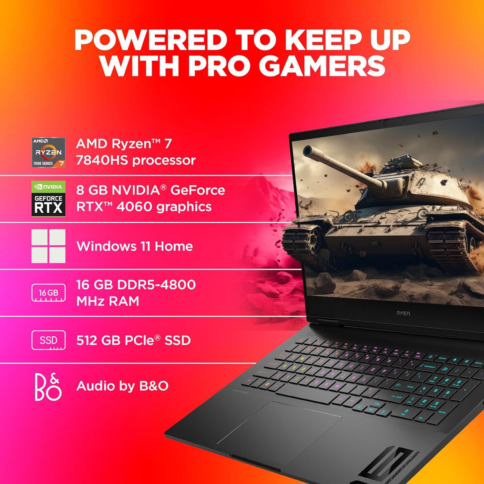 HP OMEN 16-xf0059AX AMD Ryzen 7 (16.1 inch, 16GB, 512GB, Windows 11 Home, MS Office 2021, NVIDIA GeForce RTX 4060, Full HD IPS Display, Shadow Black, 8L8Q8PA) HP OMEN 16-xf0059AX AMD Ryzen 7 (16.1 inch, 16GB, 512GB, Windows 11 Home, MS Office 2021, NVIDIA GeForce RTX 4060, Full HD IPS Display, Shadow Black, 8L8Q8PA)_14