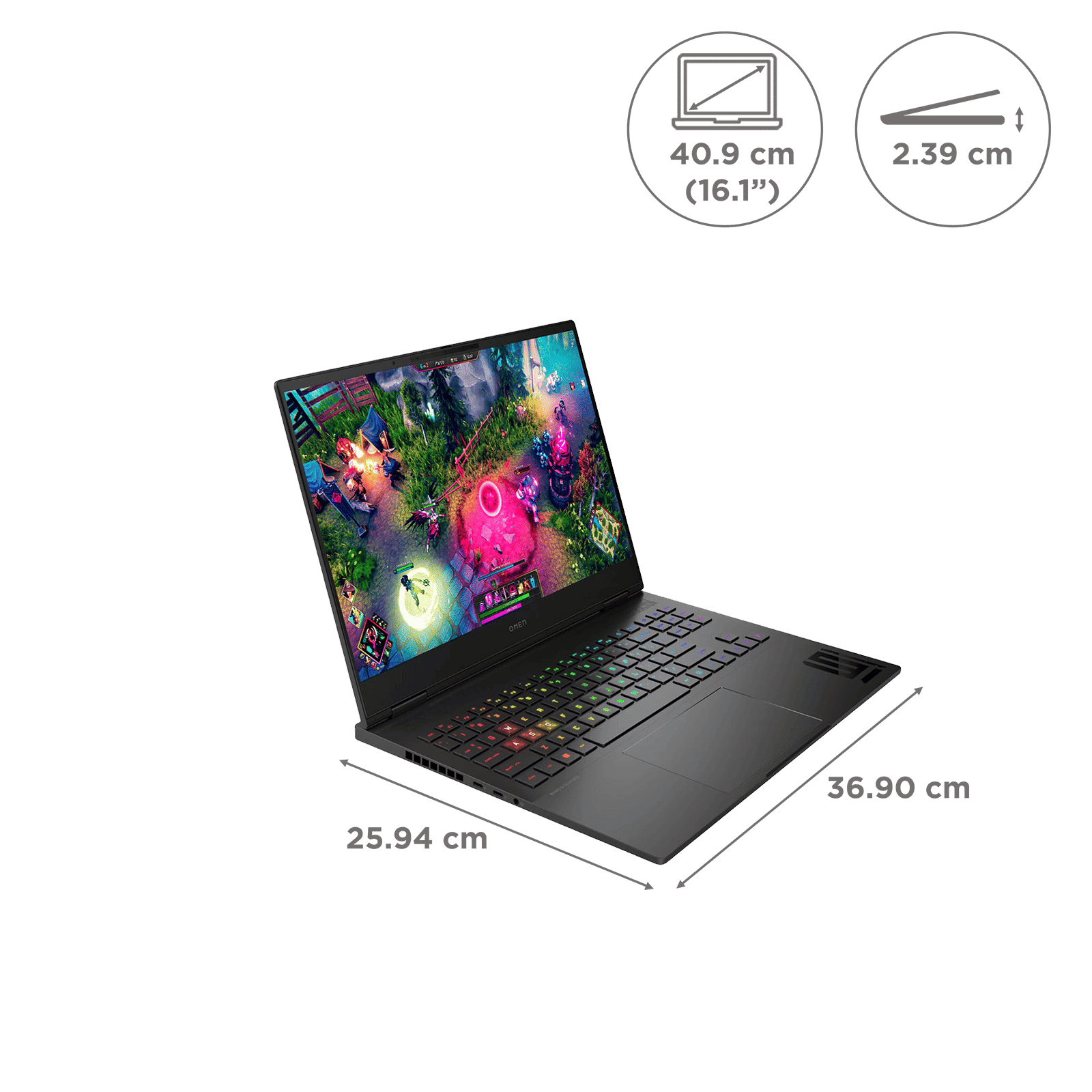 HP OMEN 16-xf0059AX AMD Ryzen 7 (16.1 inch, 16GB, 512GB, Windows 11 Home, MS Office 2021, NVIDIA GeForce RTX 4060, Full HD IPS Display, Shadow Black, 8L8Q8PA) HP OMEN 16-xf0059AX AMD Ryzen 7 (16.1 inch, 16GB, 512GB, Windows 11 Home, MS Office 2021, NVIDIA GeForce RTX 4060, Full HD IPS Display, Shadow Black, 8L8Q8PA)_2