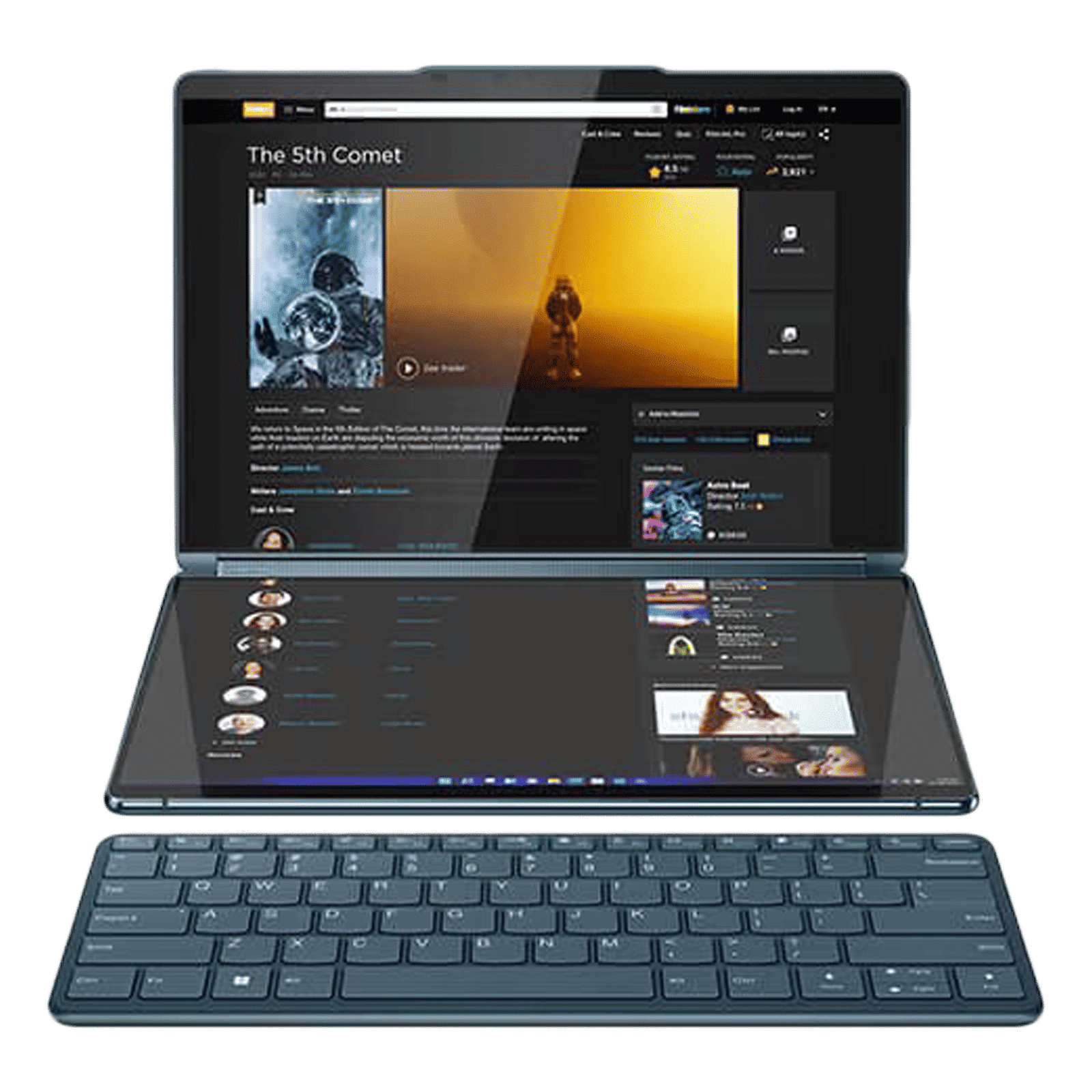 Lenovo Yoga Book 9 13IRU8 Intel Core i7 13th Gen (13.3 inch, 16GB, 1TB, Windows 11 Home, MS Office 2021, Intel Iris Xe, OLED Display, Tidal Teal, 82YQ001DIN)_1