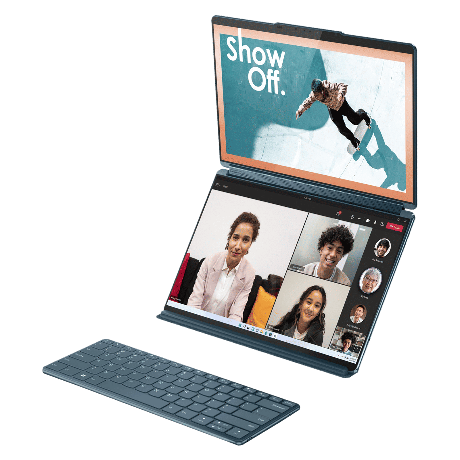 Lenovo Yoga Book 9 13IRU8 Intel Core i7 13th Gen (13.3 inch, 16GB, 1TB, Windows 11 Home, MS Office 2021, Intel Iris Xe, OLED Display, Tidal Teal, 82YQ001DIN)_9