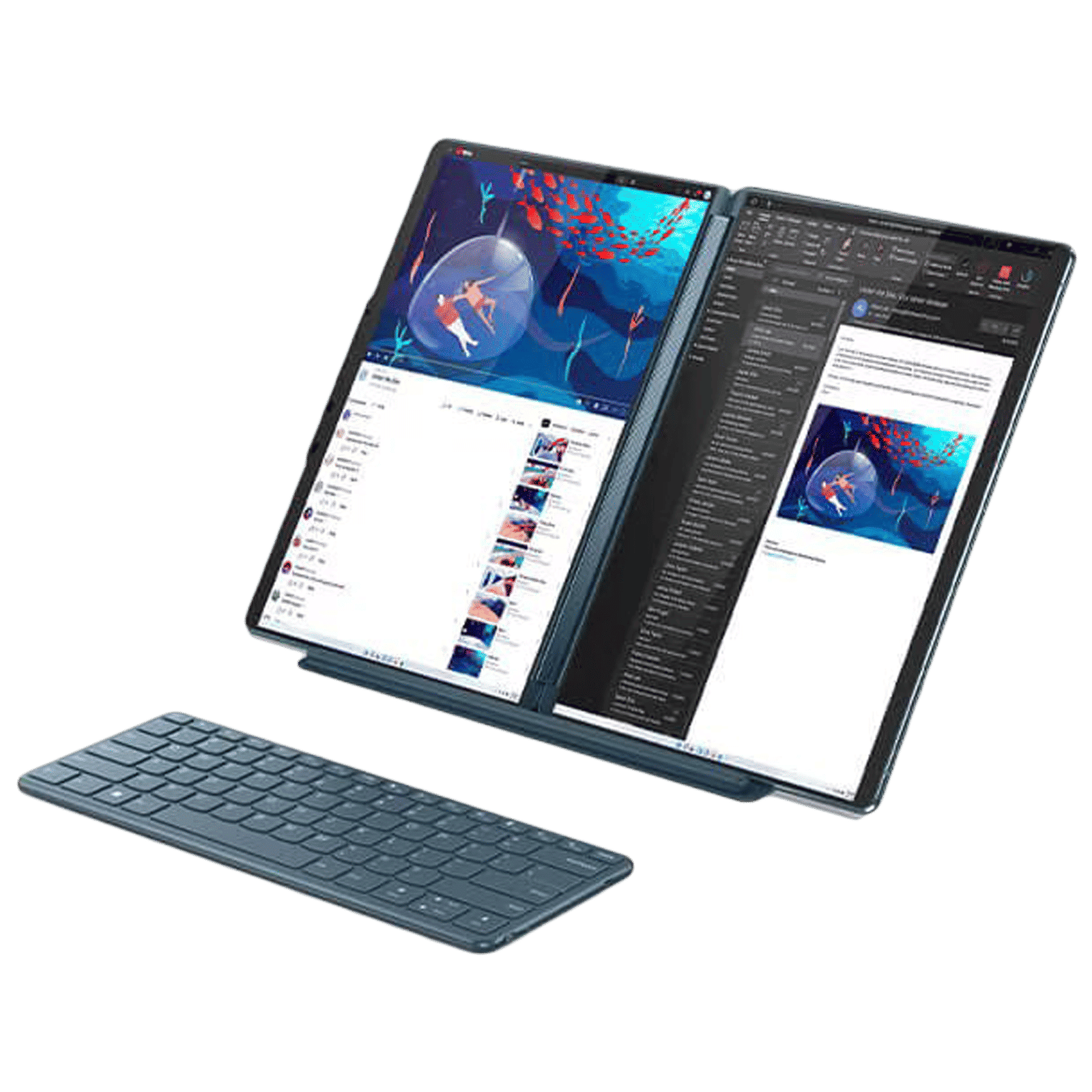 Lenovo Yoga Book 9 13IRU8 Intel Core i7 13th Gen (13.3 inch, 16GB, 1TB, Windows 11 Home, MS Office 2021, Intel Iris Xe, OLED Display, Tidal Teal, 82YQ001DIN)_5