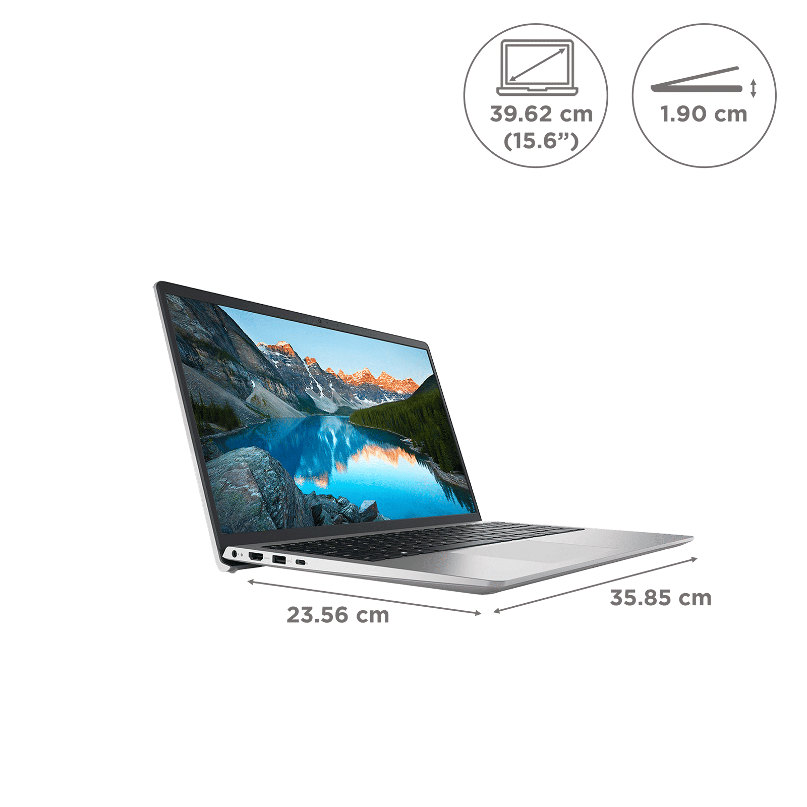 DELL Inspiron 3530 Intel Core i5 13th Gen Thin and Light Laptop (8GB, 1TB SSD, Windows 11 Home, 15.6 inch FHD LED Backlit Display, MS Office 2021, Platinum Silver, 1.65 KG)_2