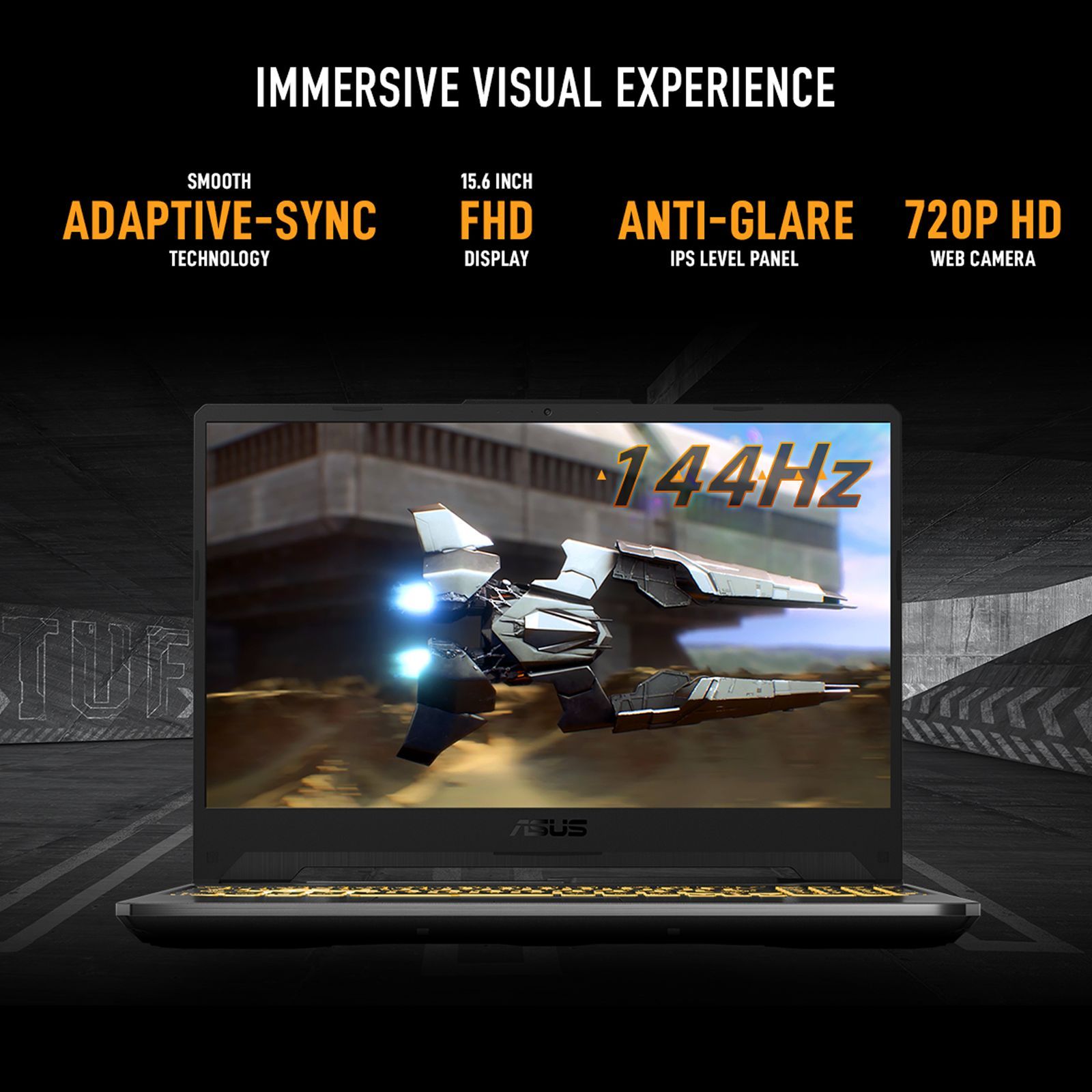 ASUS TUF Gaming F15 FX506HF-HN024W Intel Core i5 11th Gen Gaming Laptop (8GB, 512GB SSD, Windows 11 Home, 4GB GDDR6, 15.6 inch Full HD IPS Display, Graphite Black, 2.3Kg)_8
