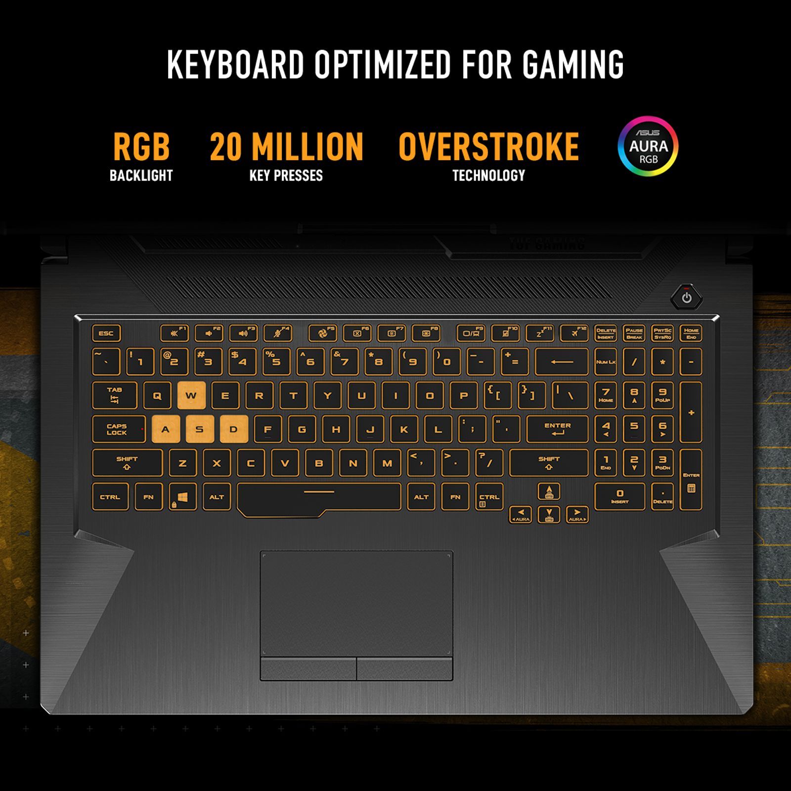 ASUS TUF Gaming F15 FX506HF-HN024W Intel Core i5 11th Gen Gaming Laptop (8GB, 512GB SSD, Windows 11 Home, 4GB GDDR6, 15.6 inch Full HD IPS Display, Graphite Black, 2.3Kg)_14