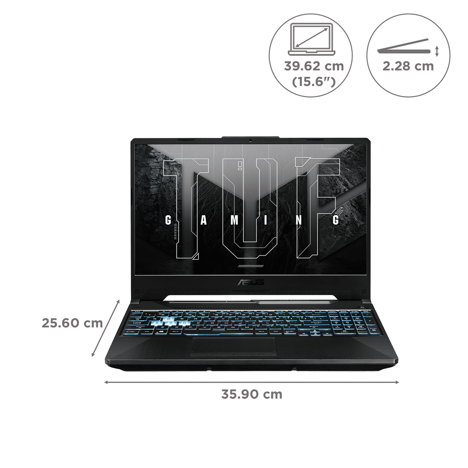 ASUS TUF Gaming F15 FX506HF-HN024W Intel Core i5 11th Gen Gaming Laptop (8GB, 512GB SSD, Windows 11 Home, 4GB GDDR6, 15.6 inch Full HD IPS Display, Graphite Black, 2.3Kg)_2
