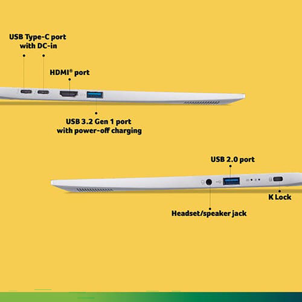 acer Swift Go AMD Ryzen 5 Thin and Light Laptop (16GB, 512GB SSD, Windows 11 Home, 14 inch FHD LED Backlit Display, MS Office 2021, Pure Silver, 1.25 KG) acer Swift Go AMD Ryzen 5 Thin and Light Laptop (16GB, 512GB SSD, Windows 11 Home, 14 inch FHD LED Backlit Display, MS Office 2021, Pure Silver, 1.25 KG)_15