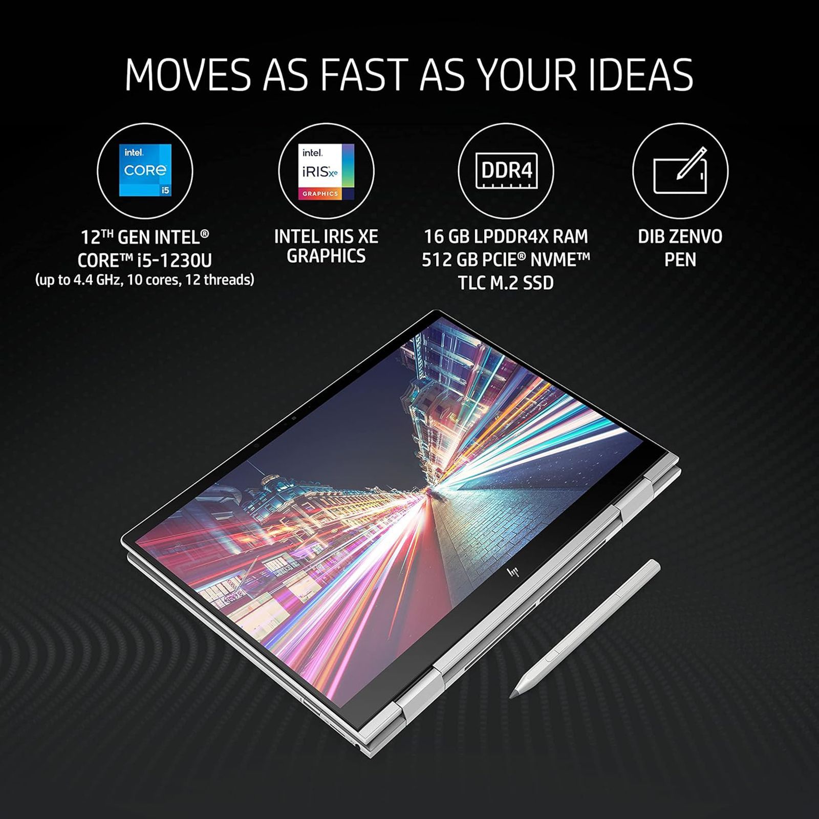 HP Envy X360 13-bf0121TU Intel Core i5 12th Gen (13.3 inch, 16GB, 512GB, Windows 11 Home, Intel Iris Xe, WUXGA Display, Natural Silver. 7H5D3PA)_8