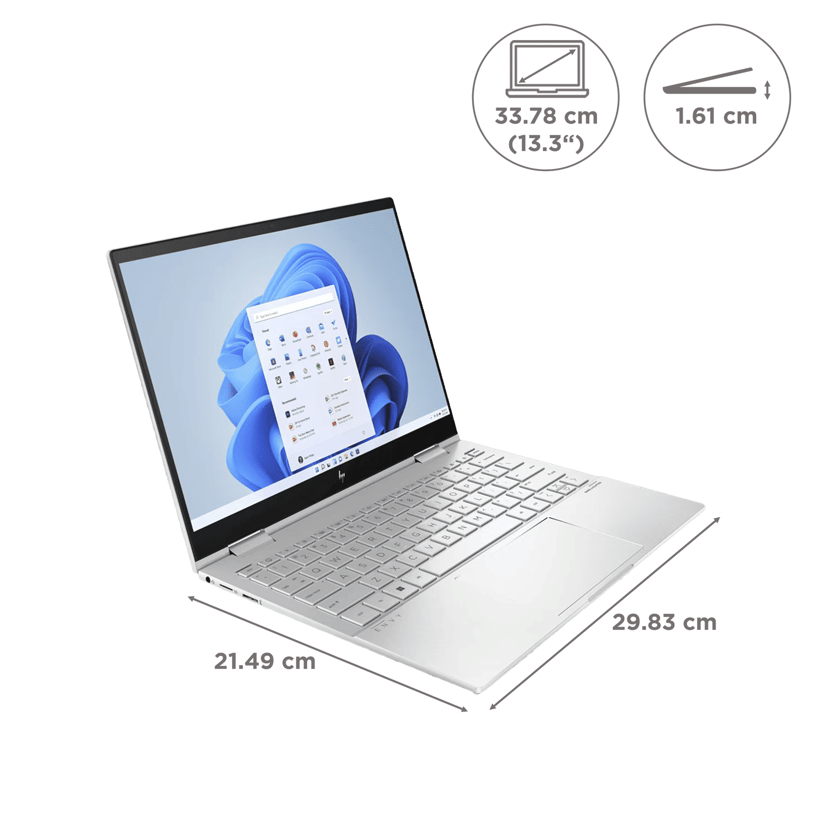 HP Envy X360 13-bf0121TU Intel Core i5 12th Gen (13.3 inch, 16GB, 512GB, Windows 11 Home, Intel Iris Xe, WUXGA Display, Natural Silver. 7H5D3PA)_2