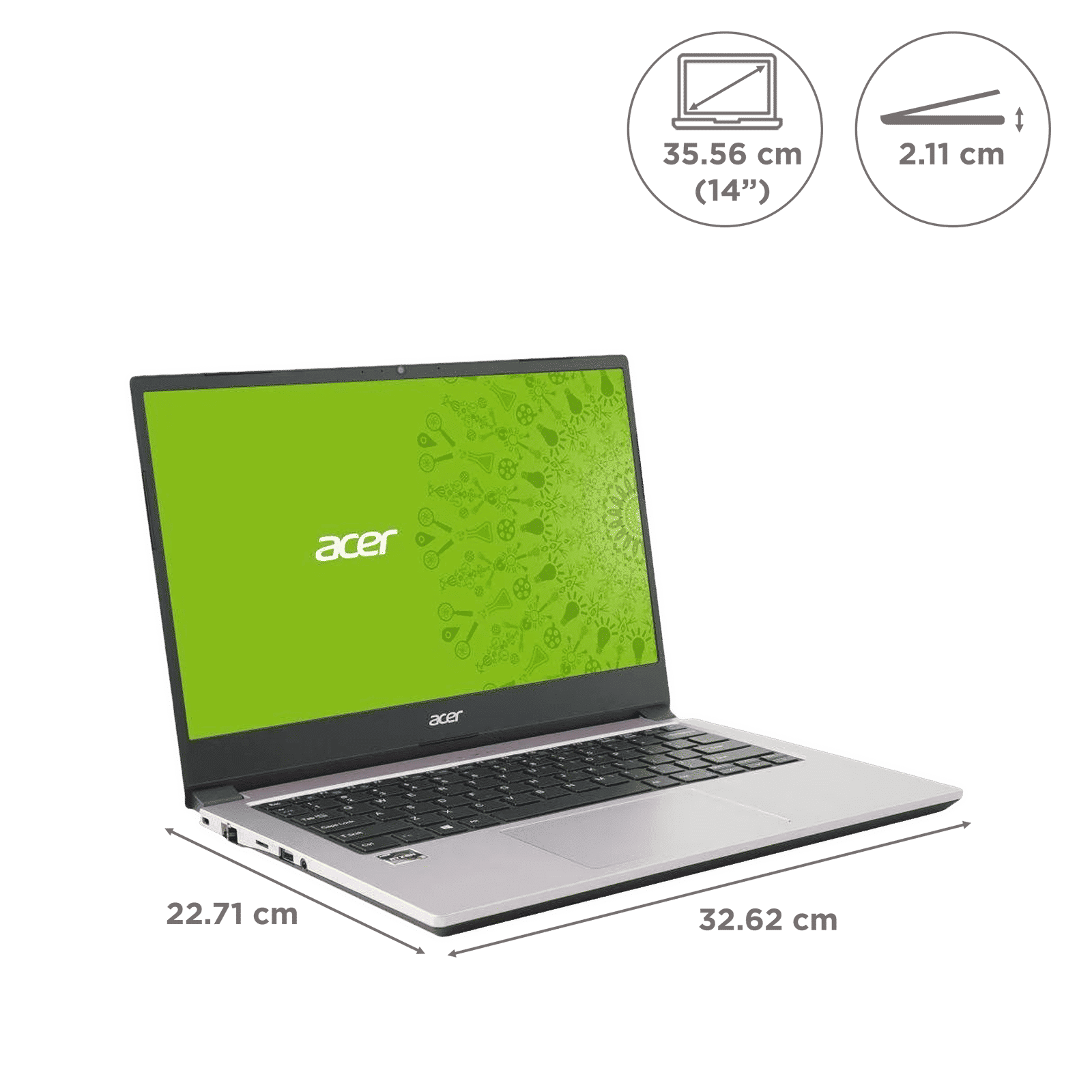 acer One Z2-493 AMD Ryzen 3 Thin and Light Laptop (8GB, 512GB SSD, Windows 11 Home, 14 inch HD Display, Silver, 1.6 KG) acer One Z2-493 AMD Ryzen 3 Thin and Light Laptop (8GB, 512GB SSD, Windows 11 Home, 14 inch HD Display, Silver, 1.6 KG)_2