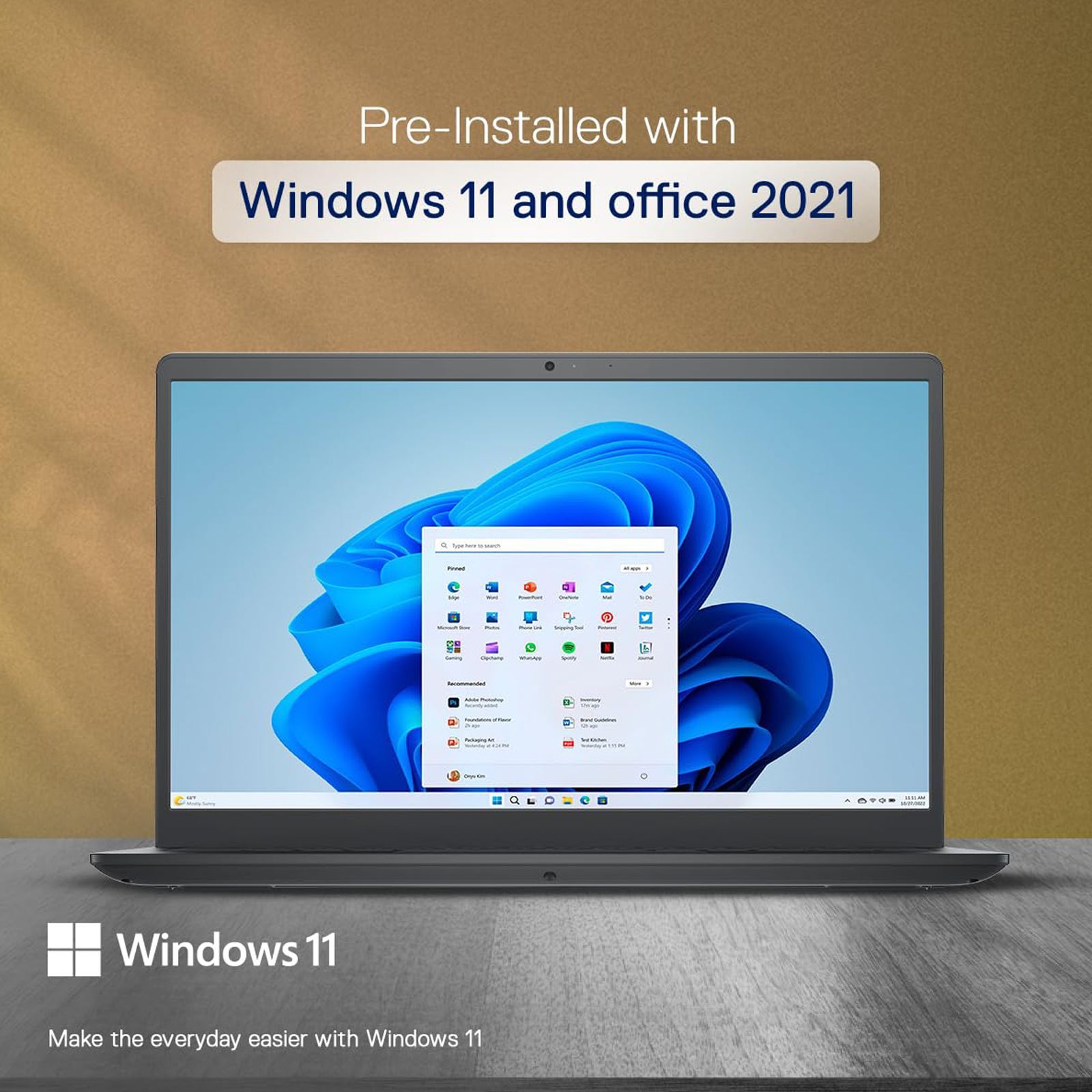 DELL Vostro 3425 AMD Ryzen 5 (14 inch, 8GB, 512GB, Windows 11 Home, MS Office, AMD Radeon, FHD Display, Carbon Black, D552306WIN9BE)_10