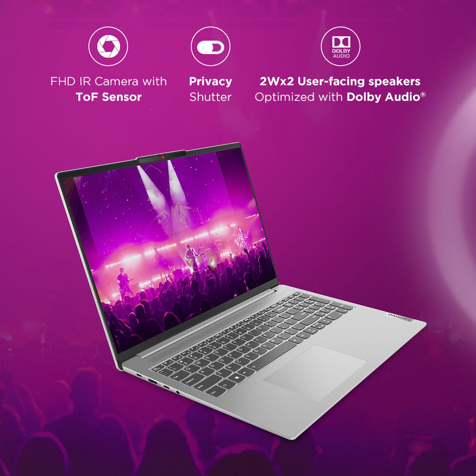 Lenovo Slim 5 Intel Core i5 13th Gen (16 inch, 16GB, 1TB, Windows, MS Office 2021, Intel Iris Xe, Full HD Display, Cloud Grey, 82XF007CIN) _13